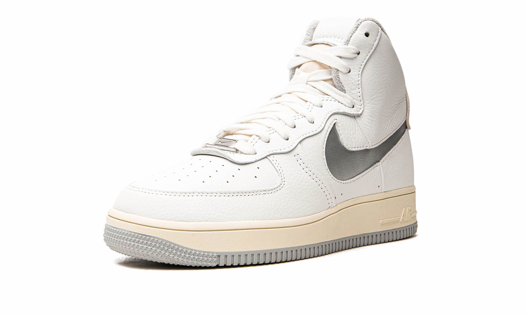 AIR FORCE 1 HIGH SCULPT MNS WMNS "White / Silver" Color Fun Comfortable Use