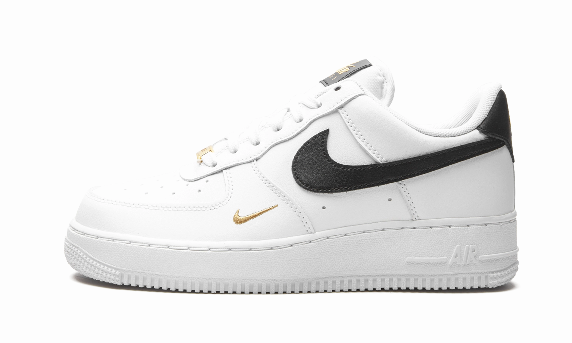 AIR FORCE 1 LO ESSENTIAL MNS WMNS "White / Black / Gold" Clean Fit