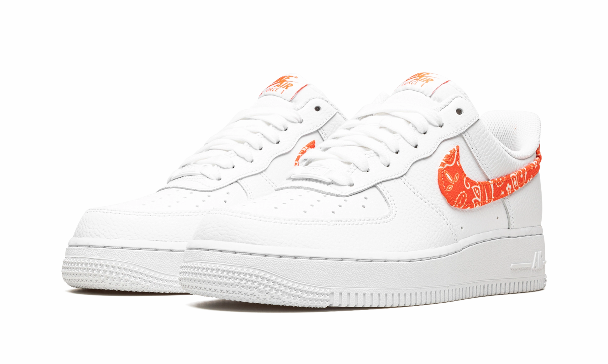 Freedom Steps Ergonomic Fit AIR FORCE 1 LO MNS WMNS "Orange Paisley"