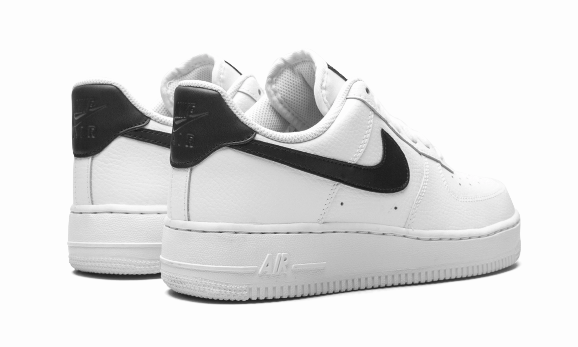 AIR FORCE 1 LO MNS WMNS "White / Black" Abrasion Resistant Toe Zip Design