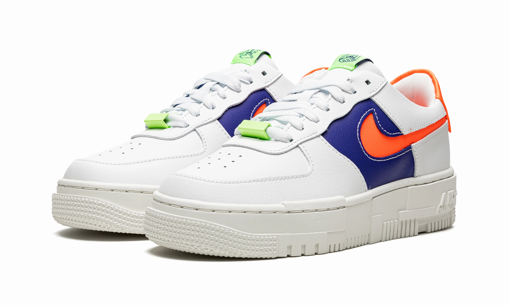 AIR FORCE 1 LO PIXEL MNS WMNS "White Concord Crimson" Hardwearing Flexible Sole