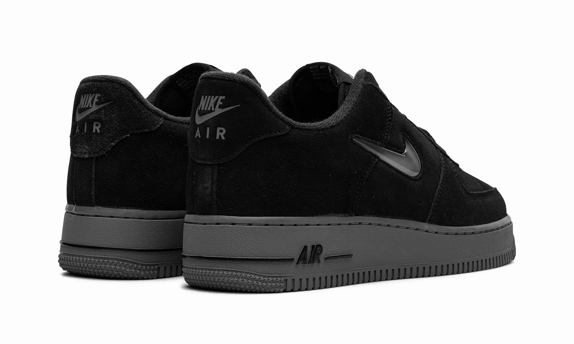 Travel Friendly Smooth   finish Air Force 1 Low '07 Jewel "Black Cool Grey"