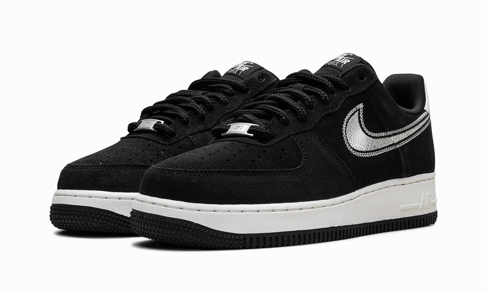 Walk Comfortably Air Force 1 Low '07 LV8 "Black Sail Embroidered Swoosh"