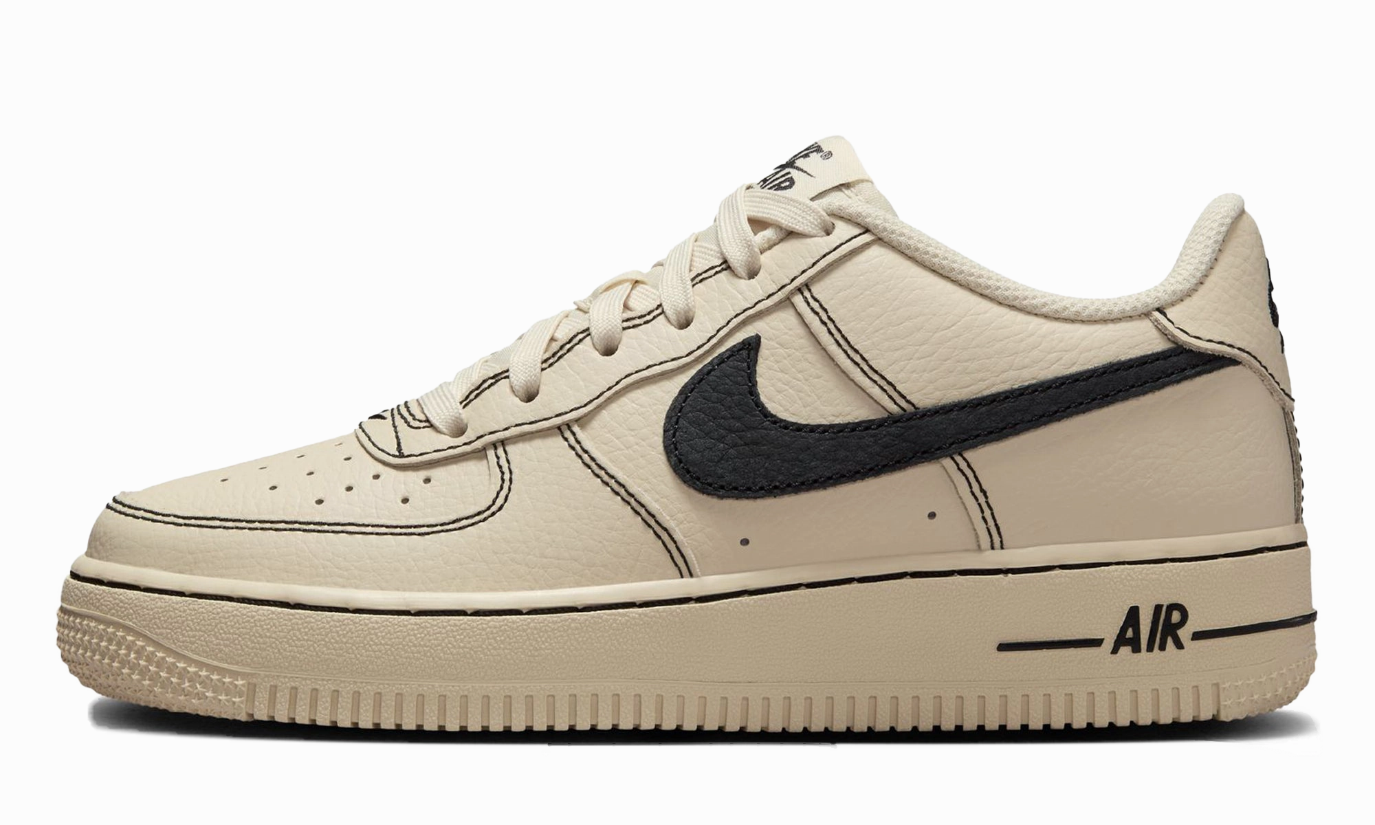 Air Force 1 Low '07 LV8 "Light Khaki Black" Light Ride Comfortable ankle support