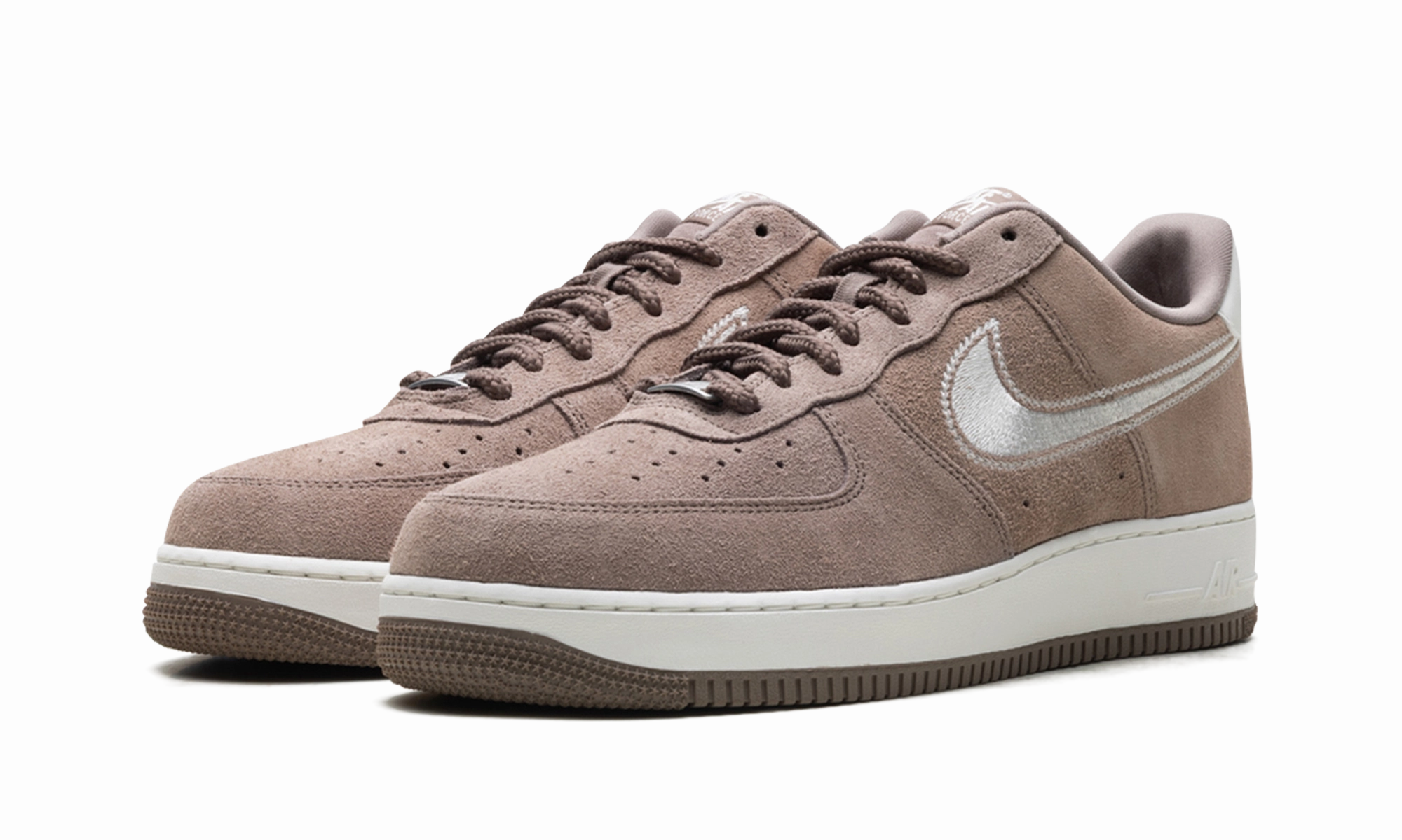 Air Force 1 Low '07 LV8 "Mink Brown Embroidered Swoosh" SlipOn Strap