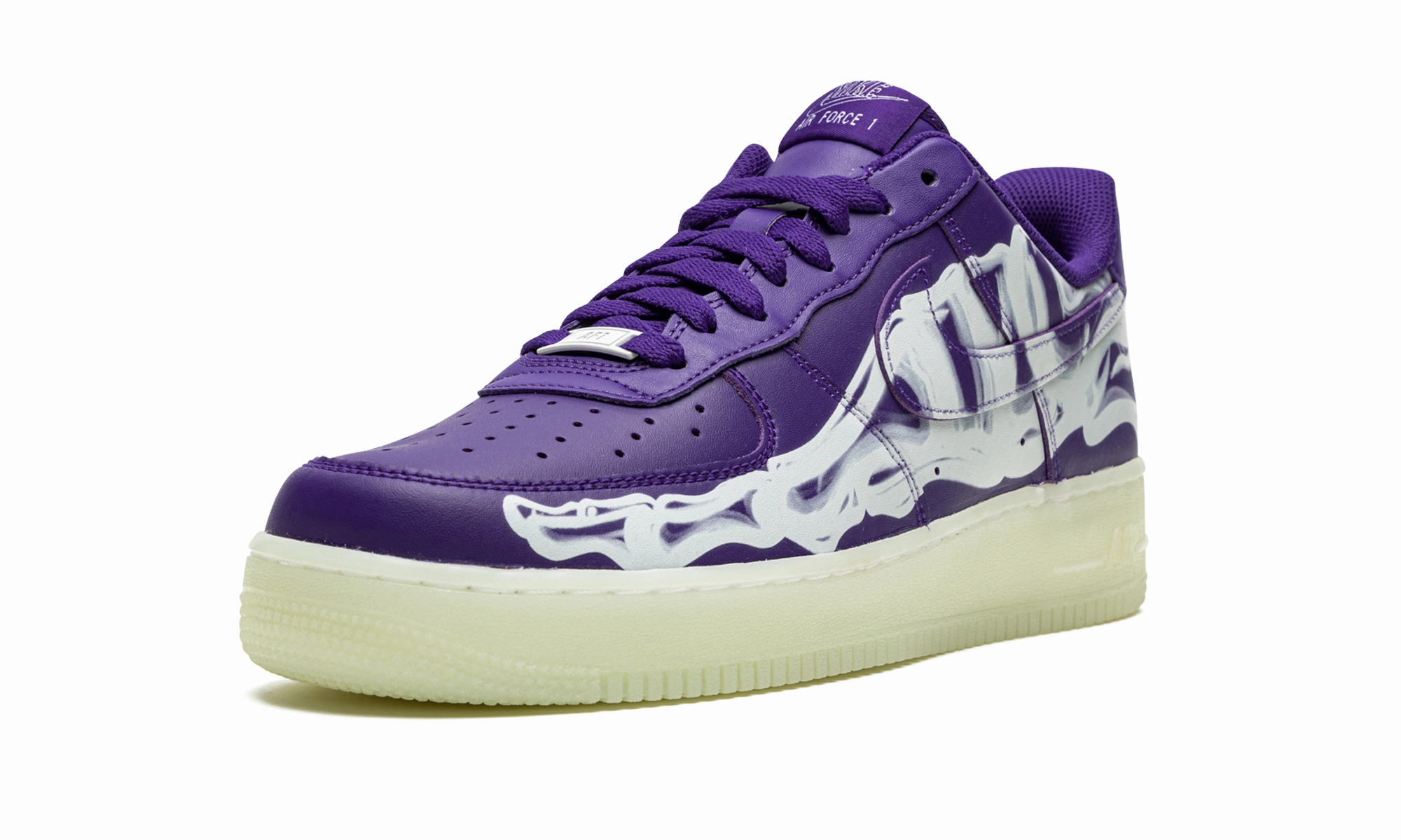All-Purpose Comfort Errand Mode Air Force 1 Low '07 QS "Purple Skeleton Halloween"