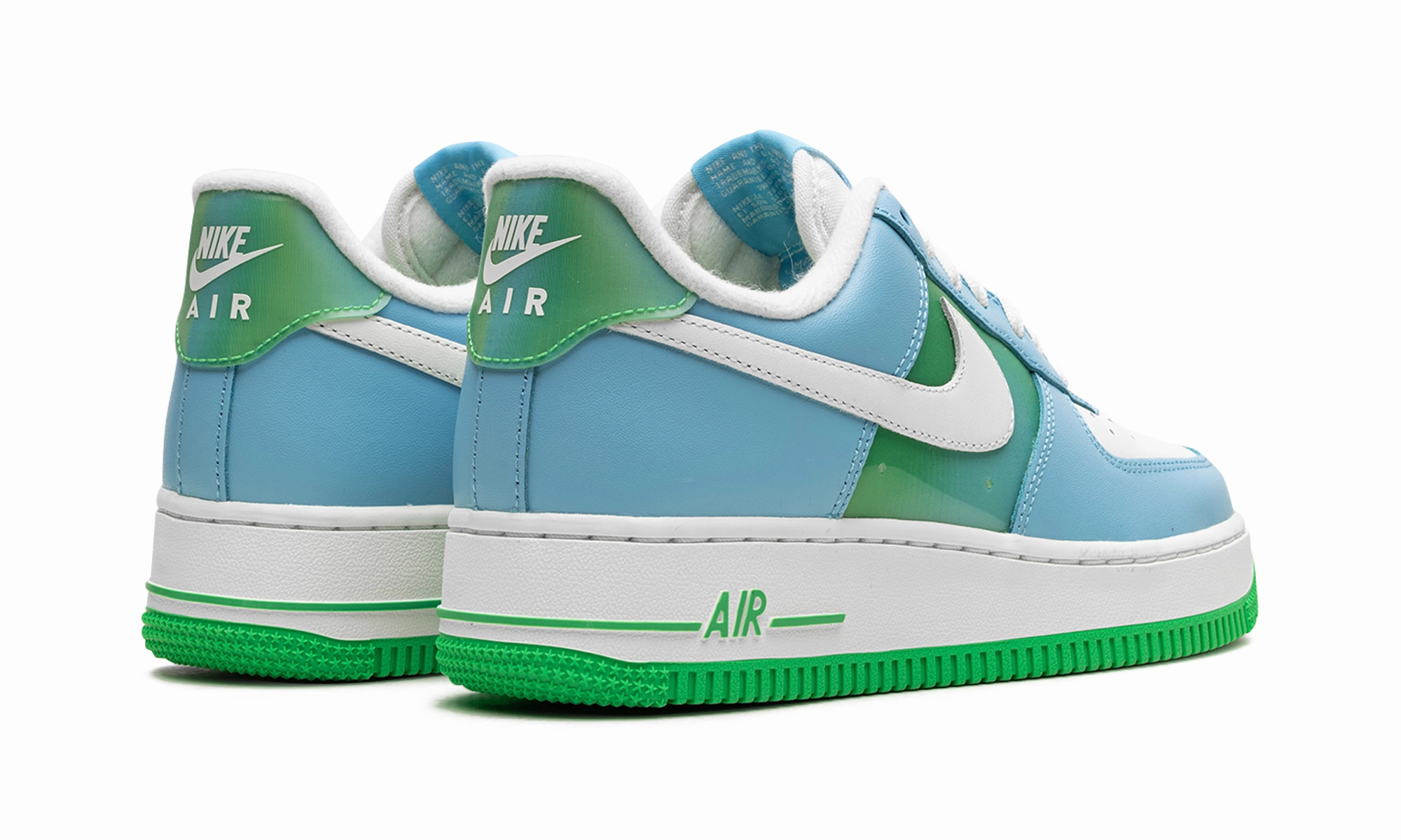 Air Force 1 Low '07 "Aquarius Blue Vapor Green" Flat Base Chat Walk
