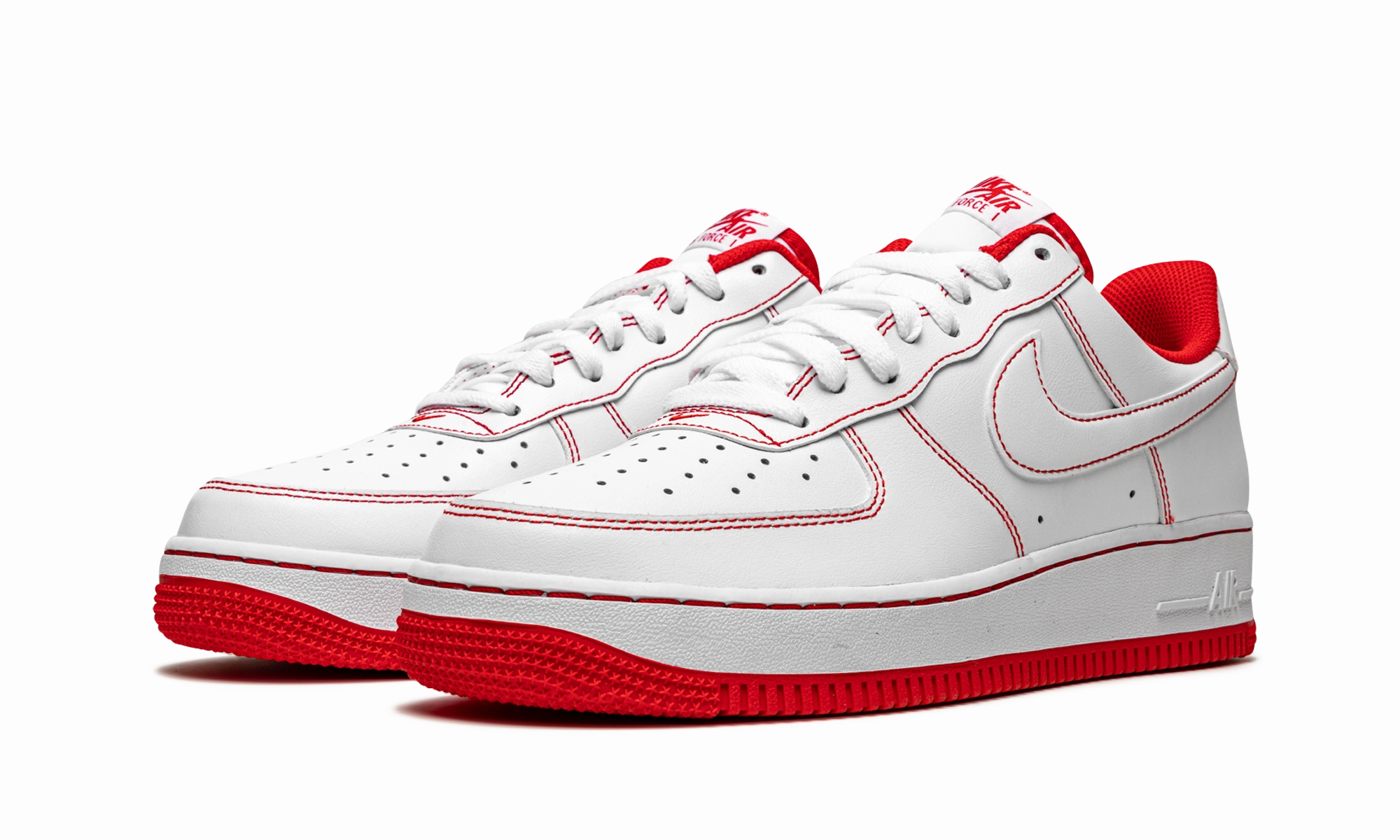 Air Force 1 Low '07 "Contrast Stitch - White University Red" Fit And Go Race Walk