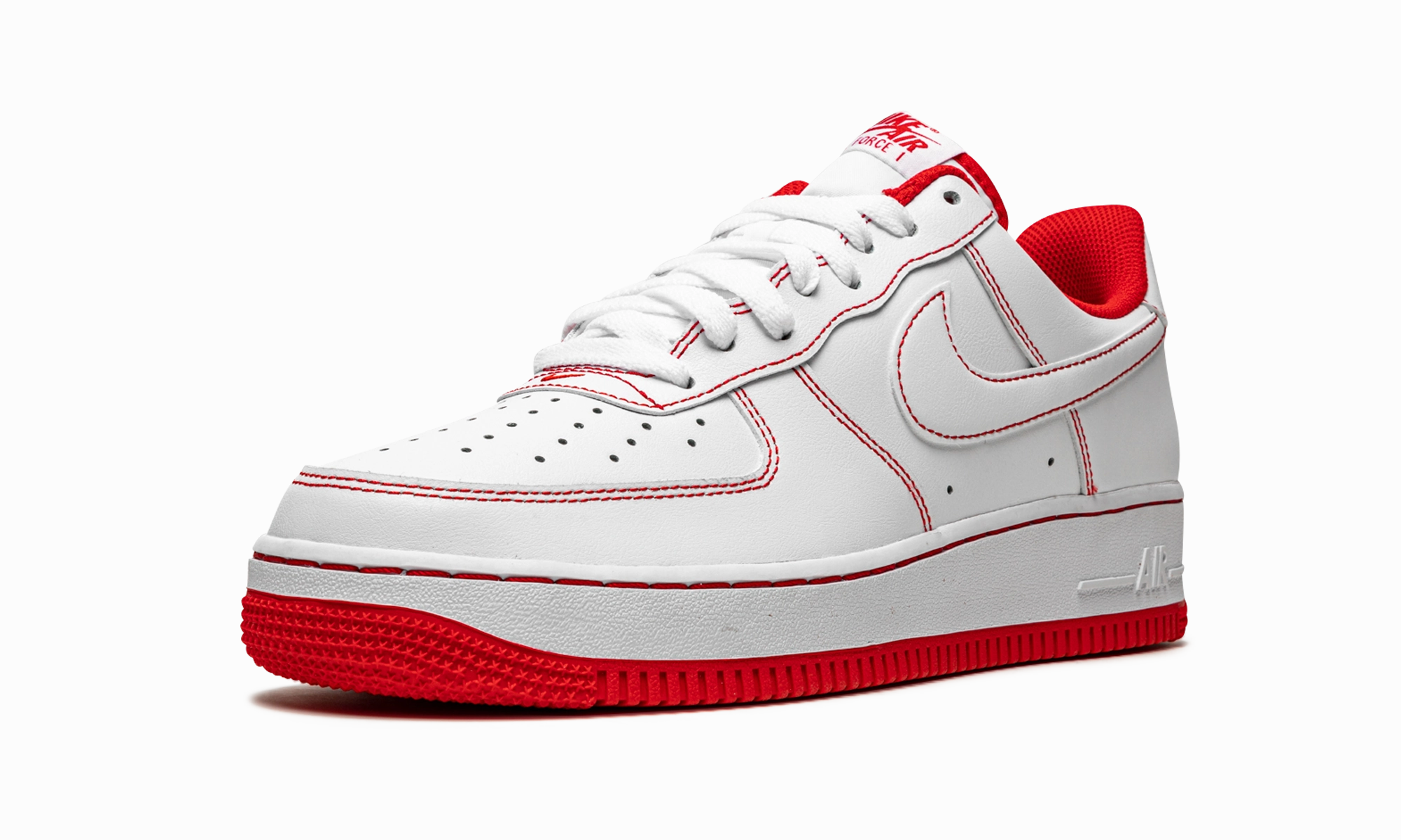 Reinforced toe Slip Control Air Force 1 Low '07 "Contrast Stitch - White University Red"