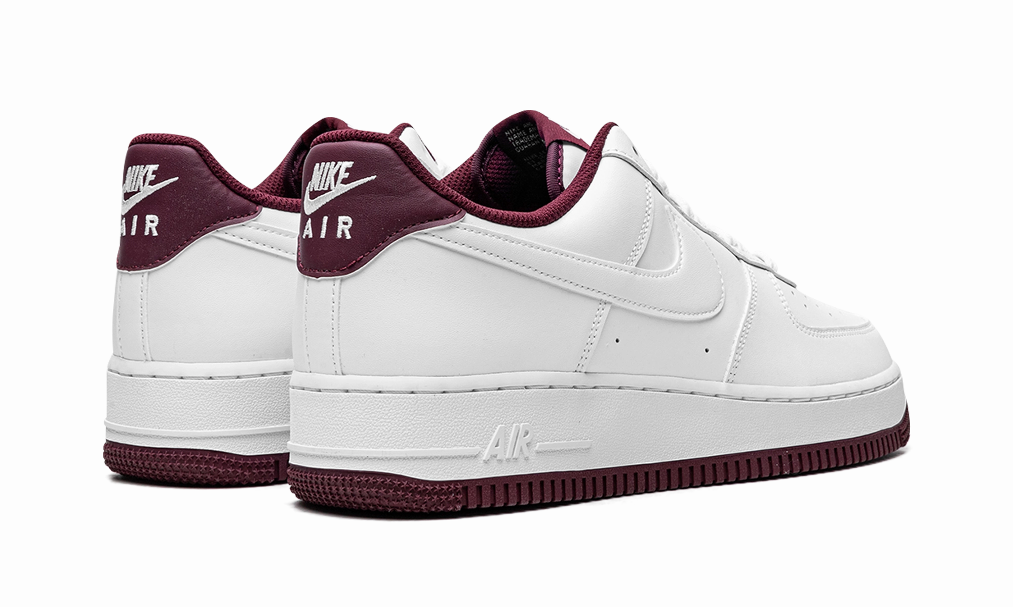 Break Run Air Force 1 Low '07 "White / Dark Beetroot"