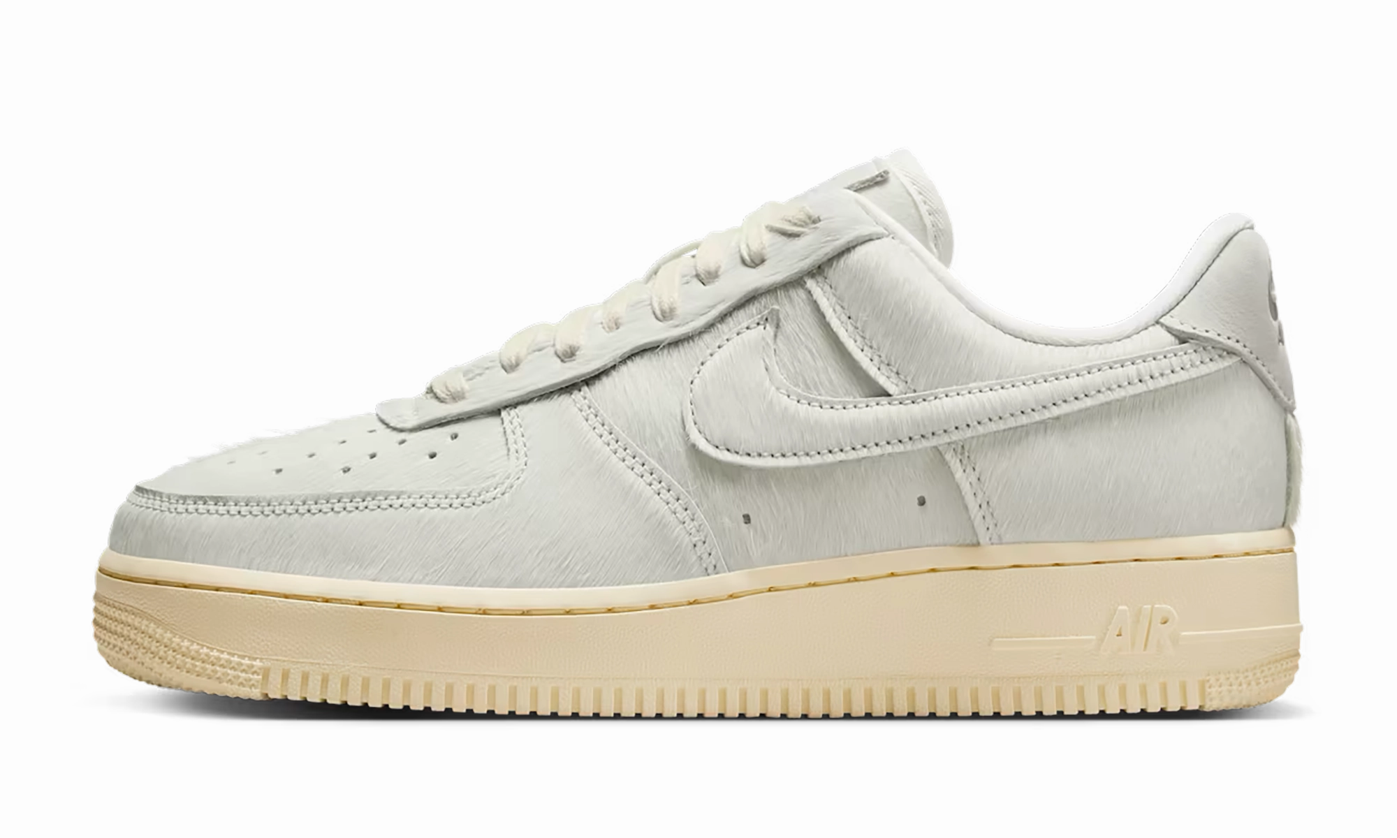Bare Feel Fashionable color scheme Air Force 1 Low '07 WMNS "Sail Pony Hair"