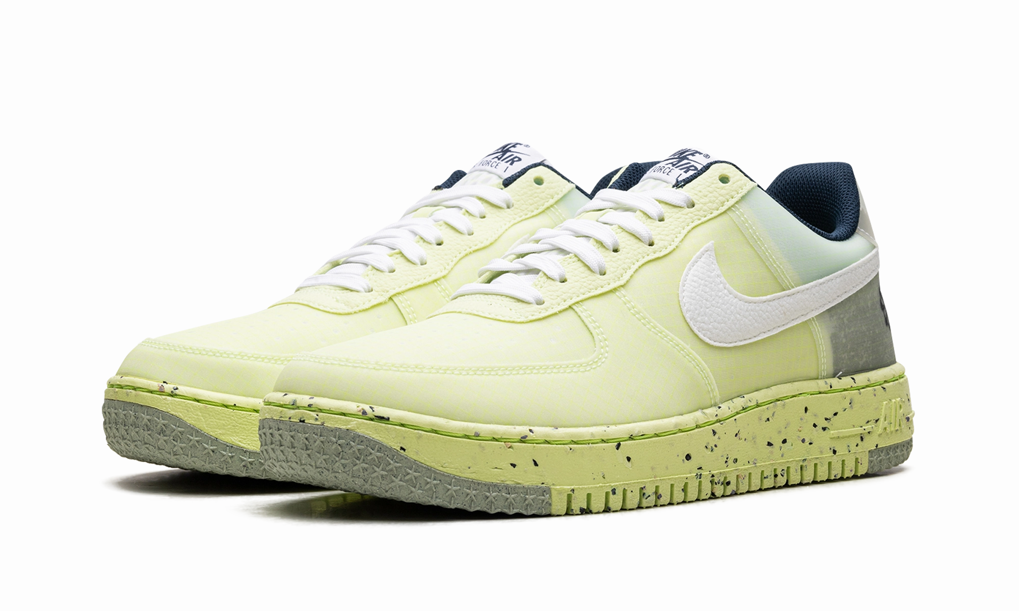 Air Force 1 Low Crater "Light Lemon Twist" Moist Dry Wide toe box
