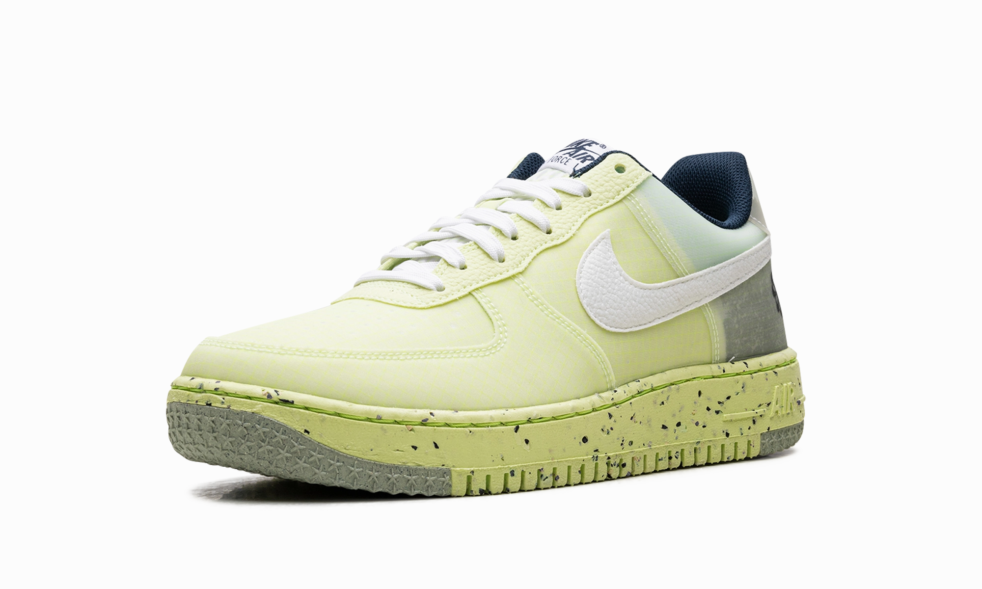 Minimalist Quiet Traction Air Force 1 Low Crater "Light Lemon Twist"
