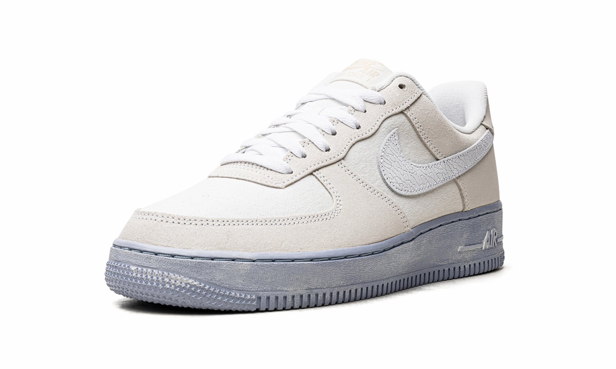 Flat Design Durable Walk Air Force 1 Low EMB "Blue Whisper"