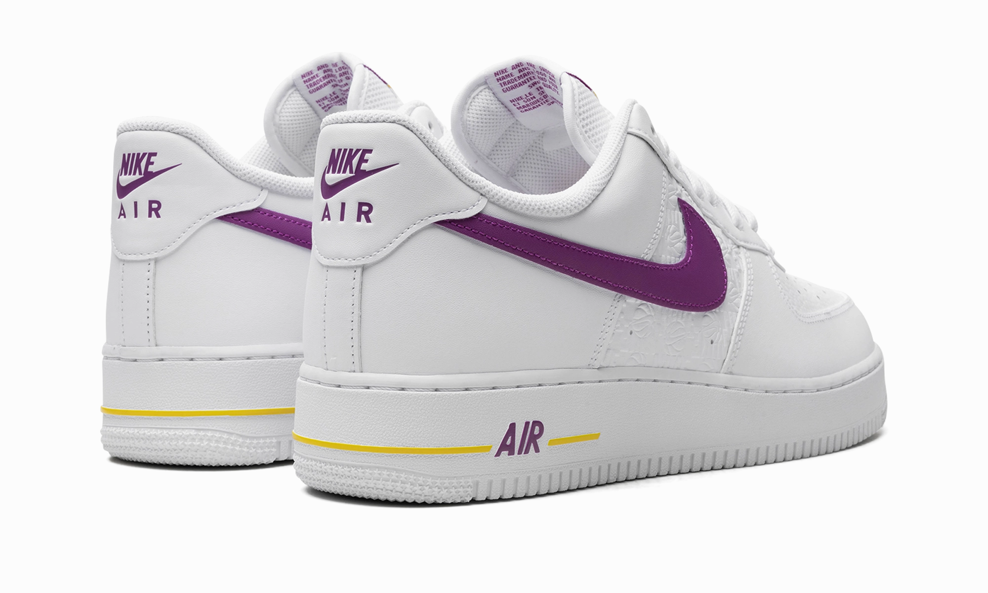 Air Force 1 Low EMB "Bold Berry Lakers" Comfort Inserts