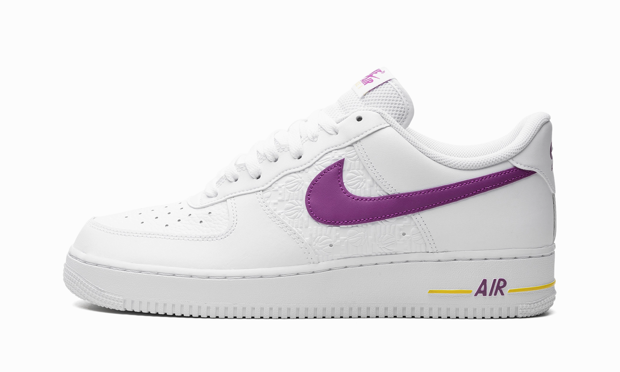 Air Force 1 Low EMB "Bold Berry Lakers" Fashionable Trendy Look