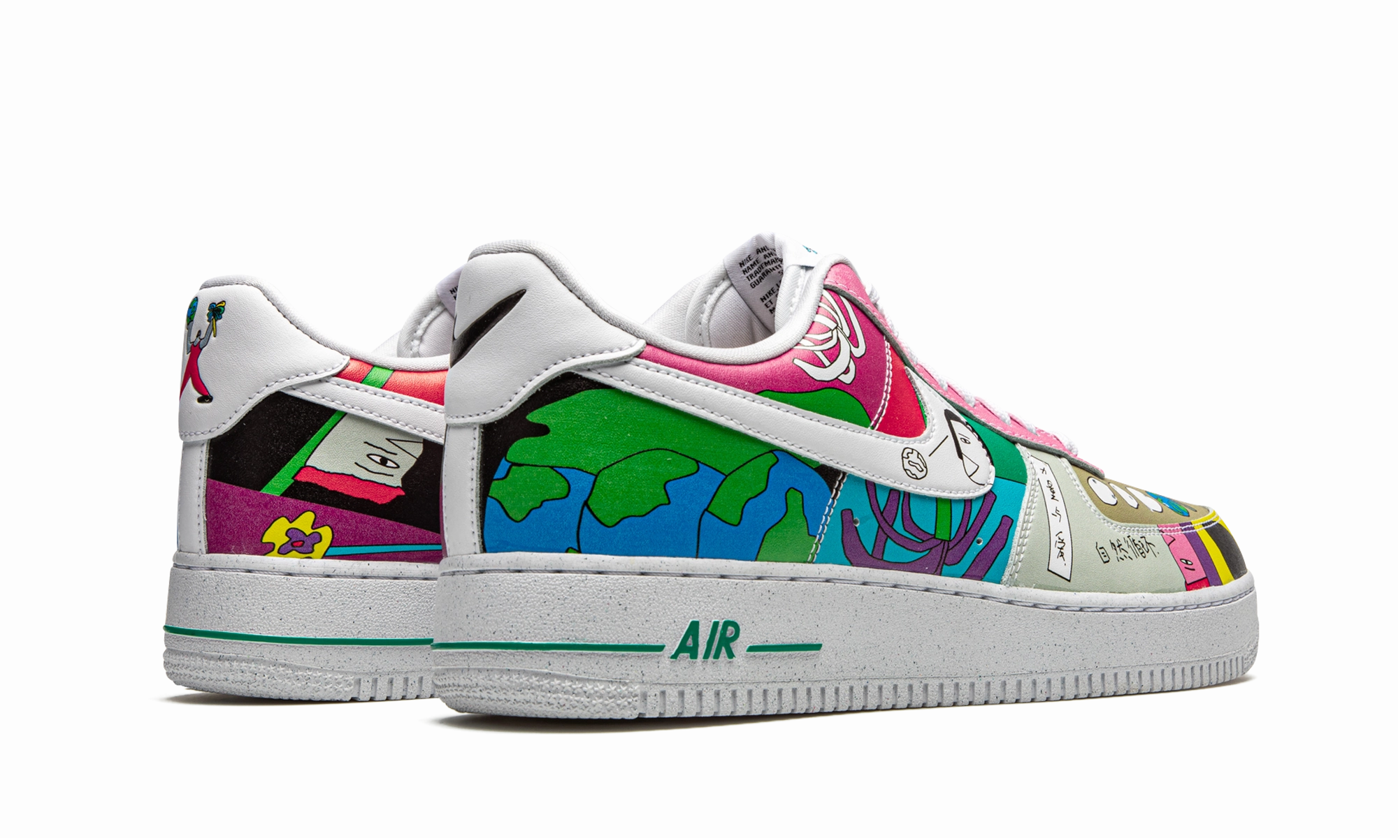 travel mode Air Force 1 Low Flyleather "Ruohan Wang"