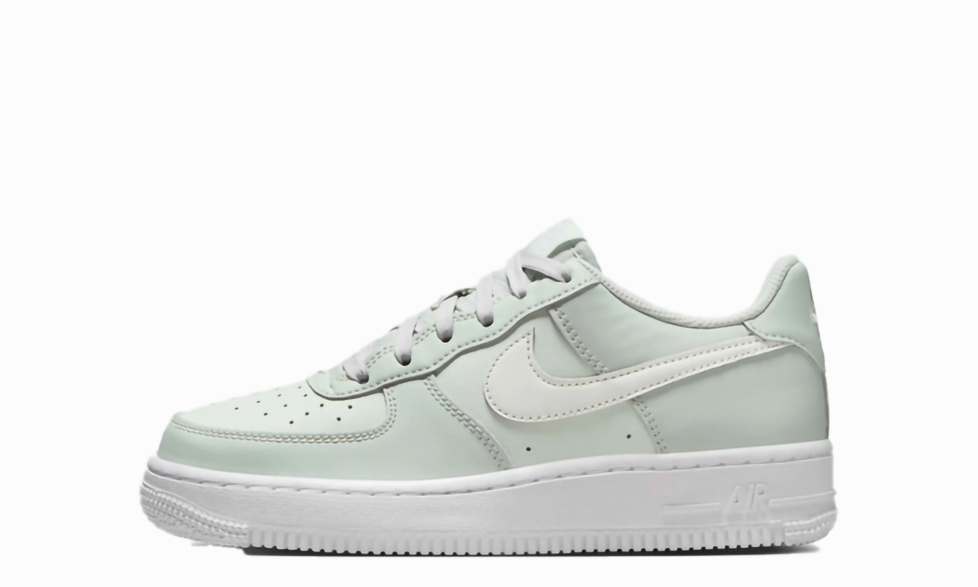 Air Force 1 Low GS "Light Silver Spruce" Fashionable Fit Clean Aesthetic