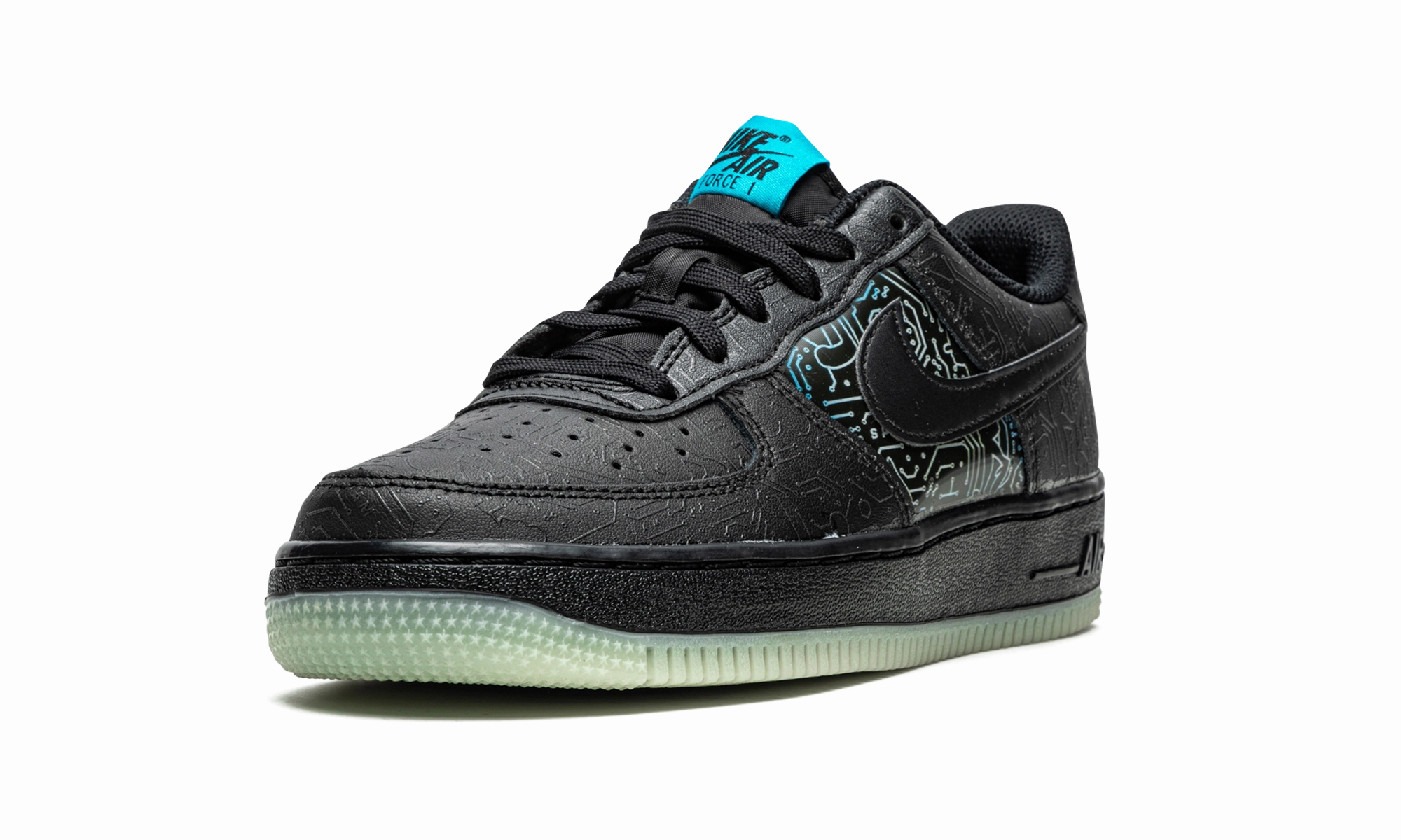 Air Force 1 Low GS "Space Jam - Computer Chip" Weatherproof Stitching