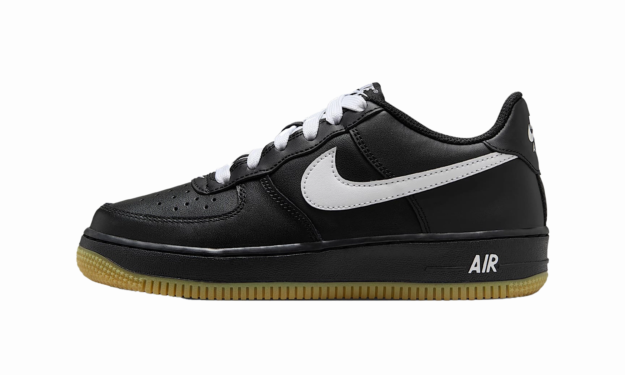 Air Force 1 Low LV8 GS "Black / Gum" Edge Path Memory Foam Layer