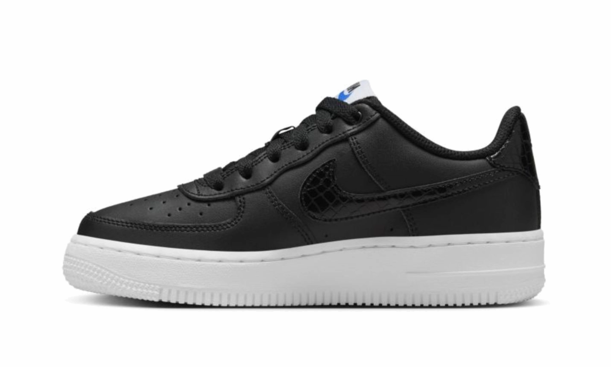 Balanced Motion Lace   Up Design Air Force 1 Low LV8 GS "Black White"