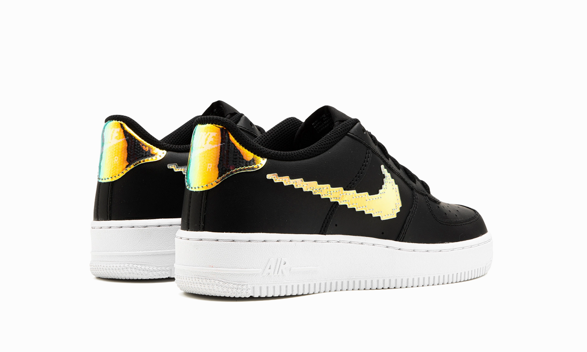 Indoor Comfort Secure Closure System Air Force 1 Low LV8 GS "Digital Swoosh - Black"