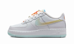 Air Force 1 Low LV8 GS "White Glacier Blue Multi-Color" Kick Hike