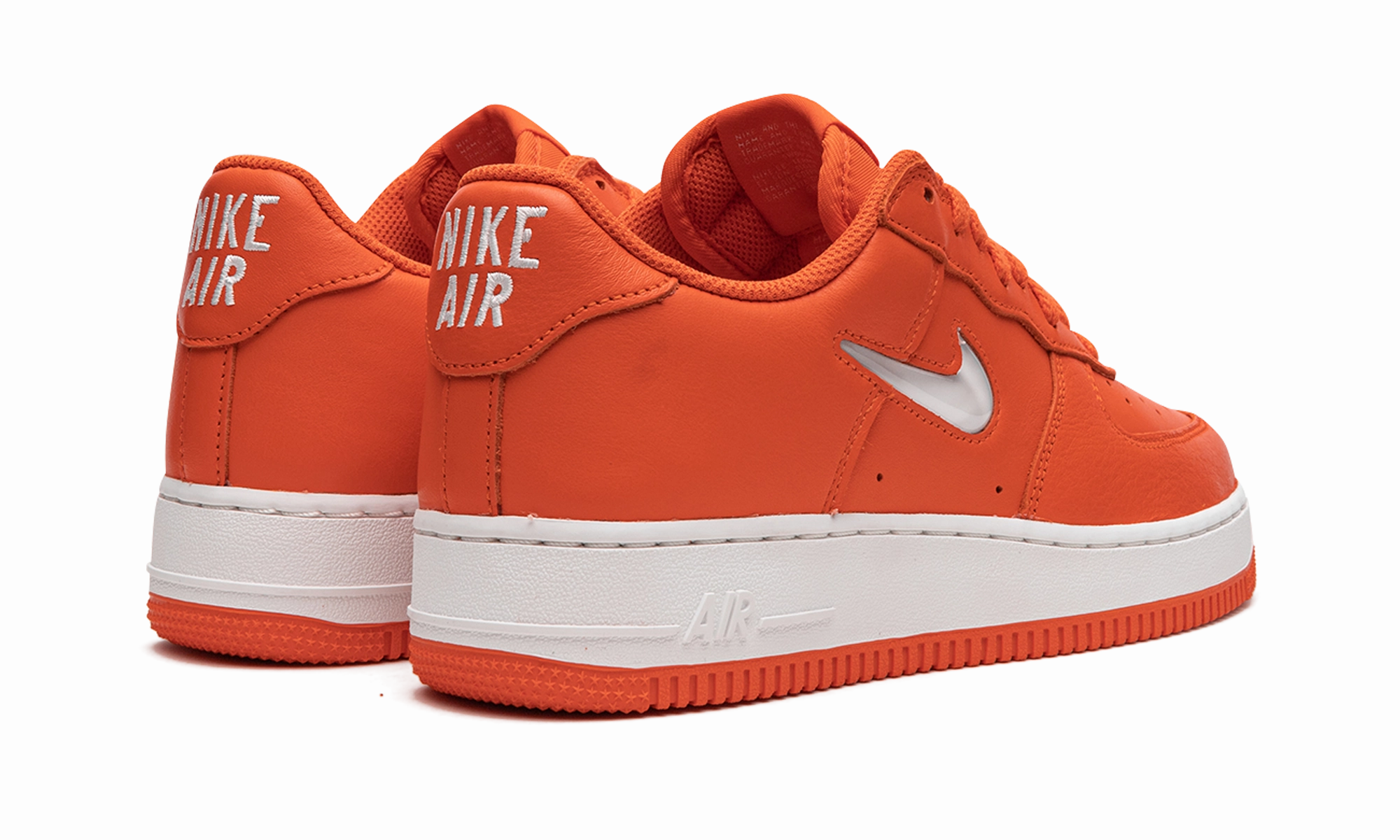 Lace Up Adjustability Carefree Fit Air Force 1 Low "40th Anniversary Edition Orange Jewel"