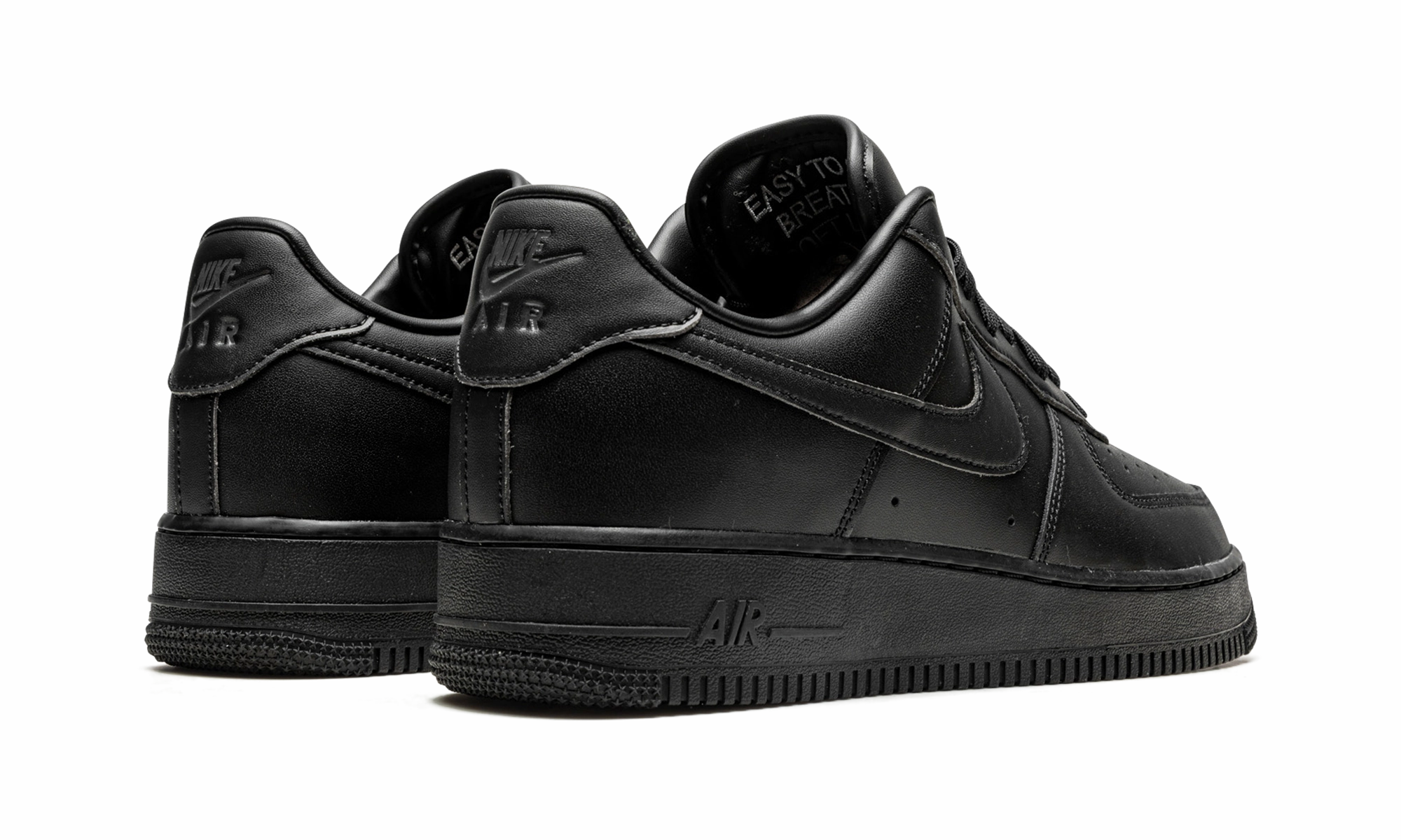 Lace Up Design Lift Step Air Force 1 Low "Fresh - Black Anthracite"