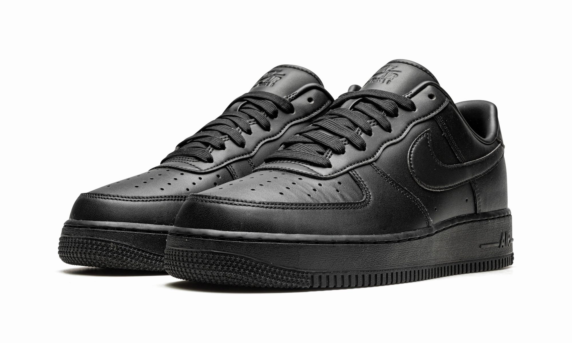 High Cushion Air Force 1 Low "Fresh - Black Anthracite"