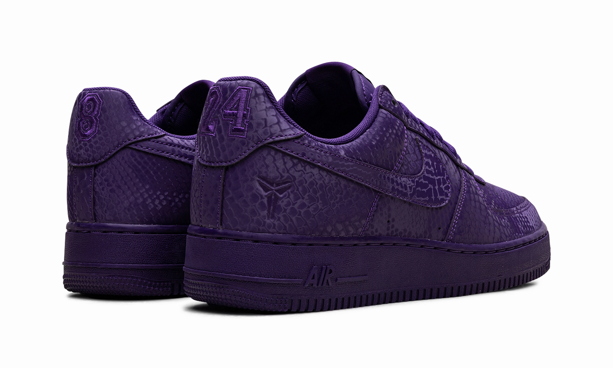 Lightweight Feel Daily Step Air Force 1 Low "Kobe Bryant Court Purple"