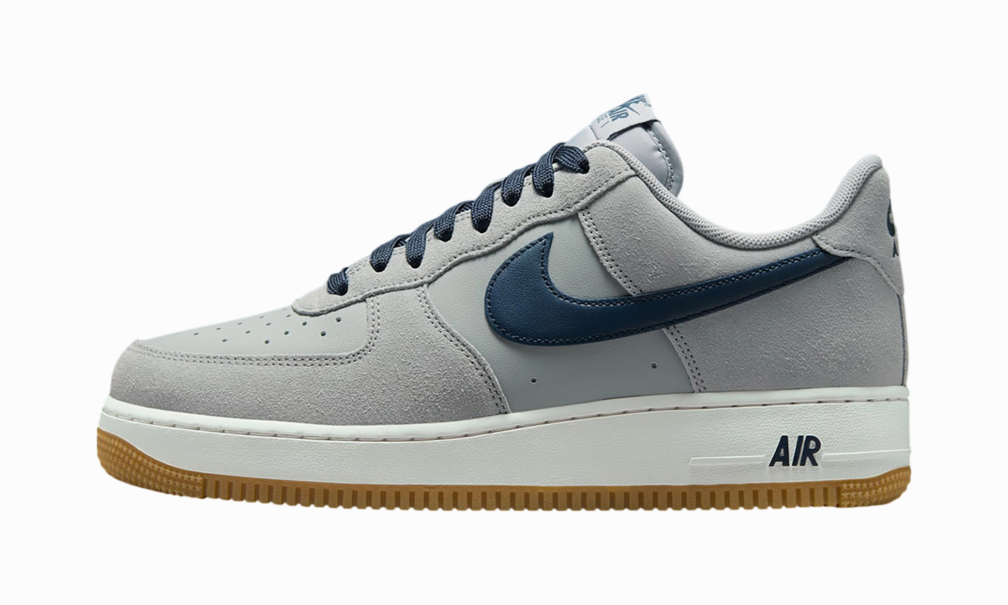 Air Force 1 Low "Light Smoke Grey Navy" Relax Step Rubberized Edge Protection