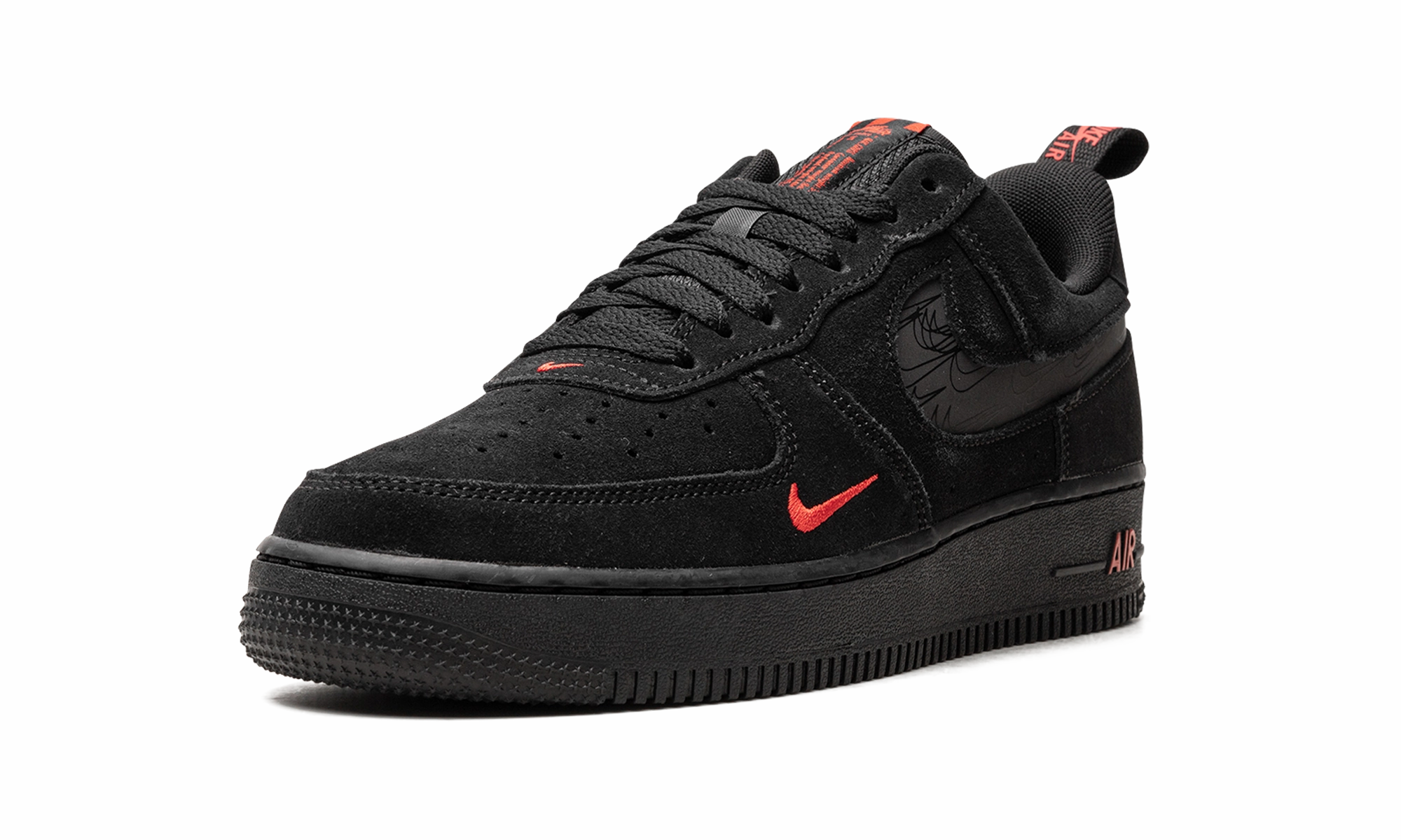 Style Flow Essential Wear Air Force 1 Low "Multi Swoosh Black Crimson"