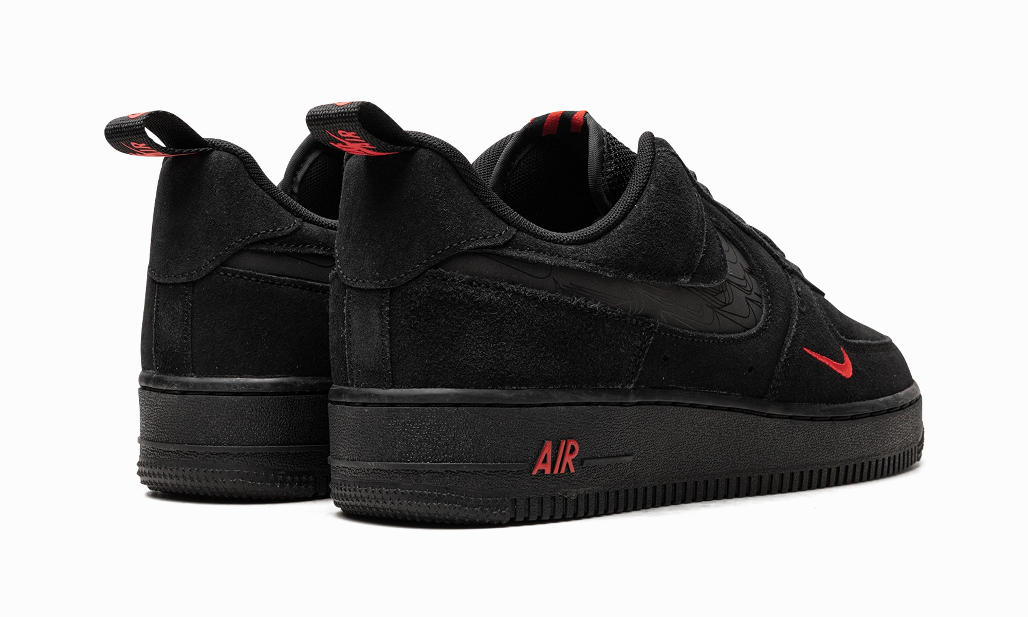 Air Force 1 Low "Multi Swoosh Black Crimson" Simple Build Explore City