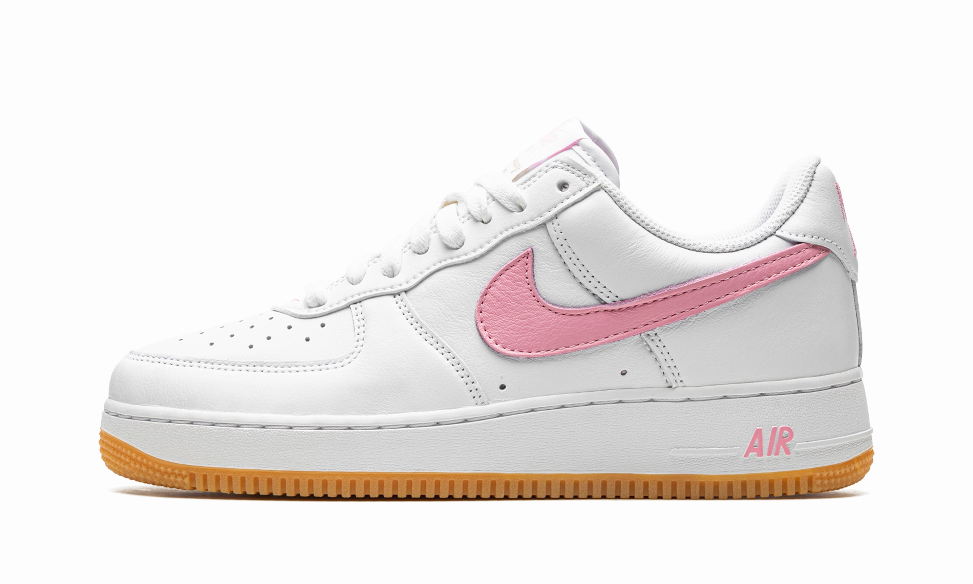 Air Force 1 Low "Pink Gum" Collapsible Heel Design Contoured Footbed