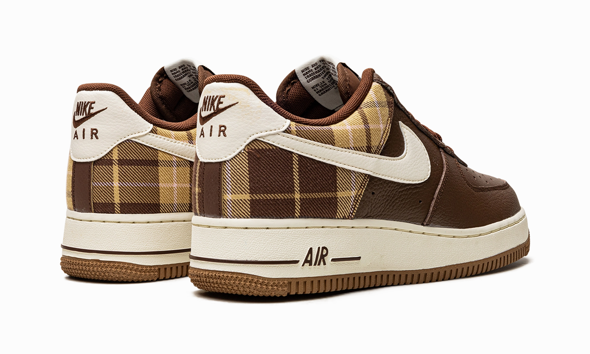 Air Force 1 Low "Plaid" Good elasticity Compression Molded Midsole