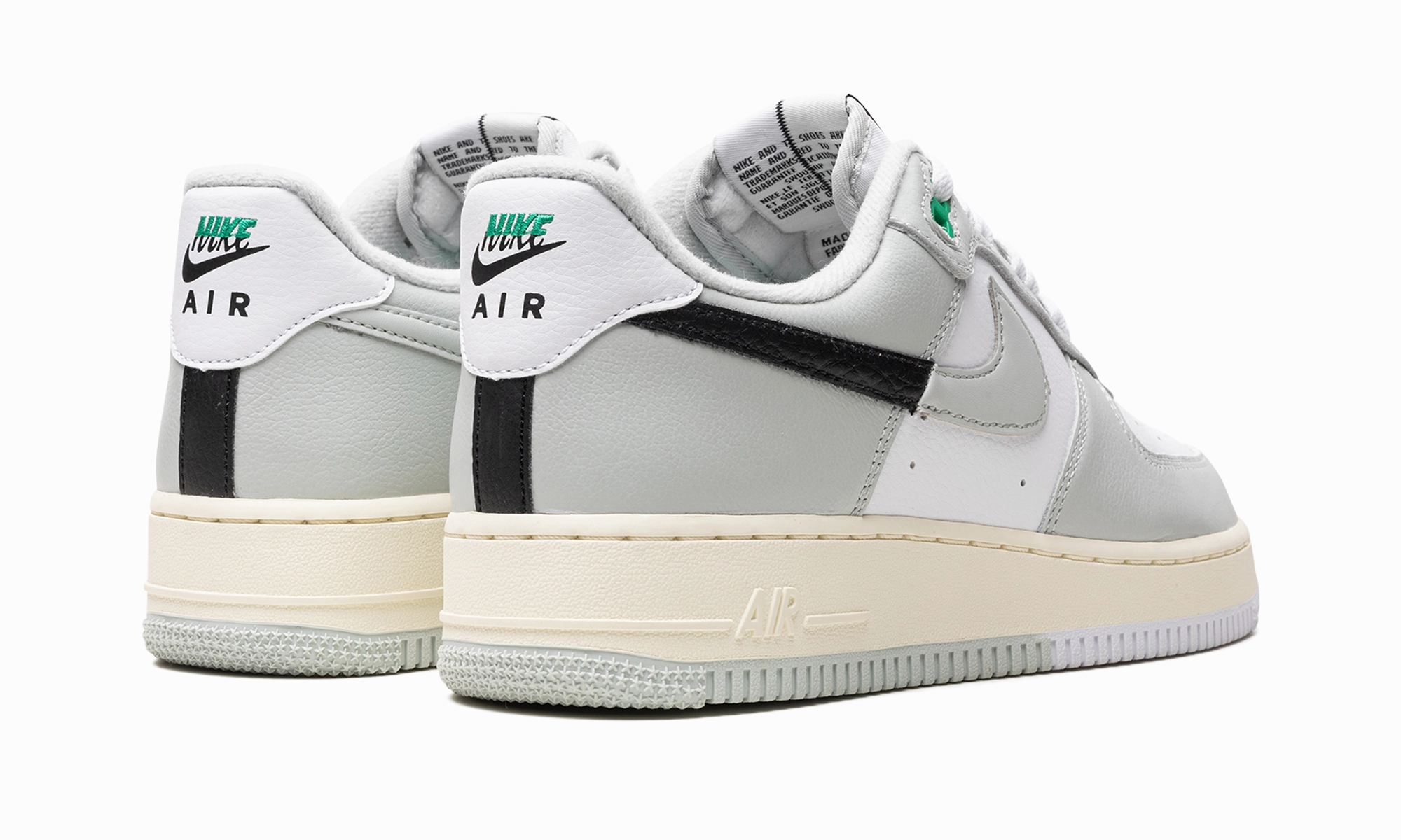 Air Force 1 Low "Split - Light Silver" Trail Run Tidy Finish