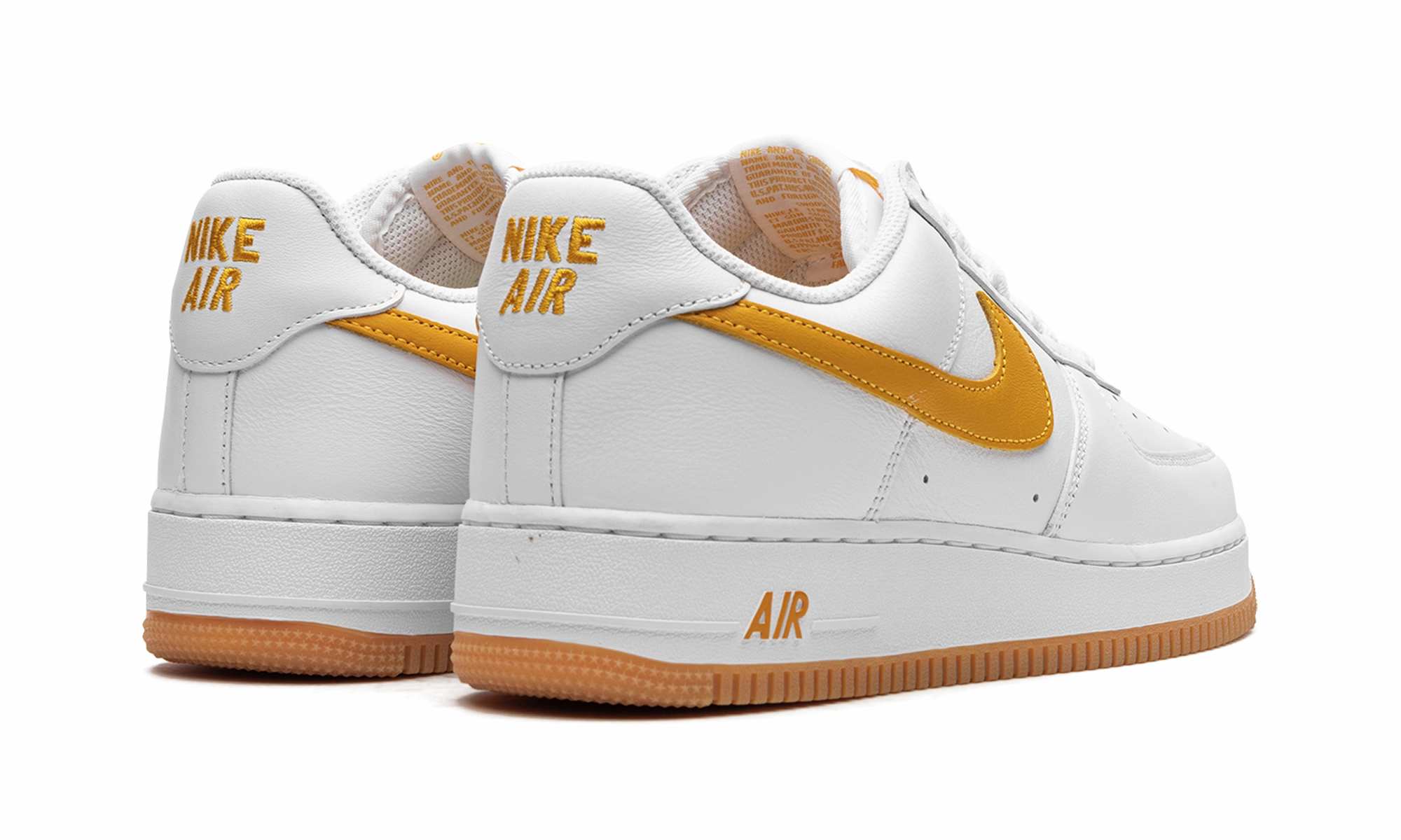 Air Force 1 Low "Waterproof - University Gold" Stain Resistant Long Travel