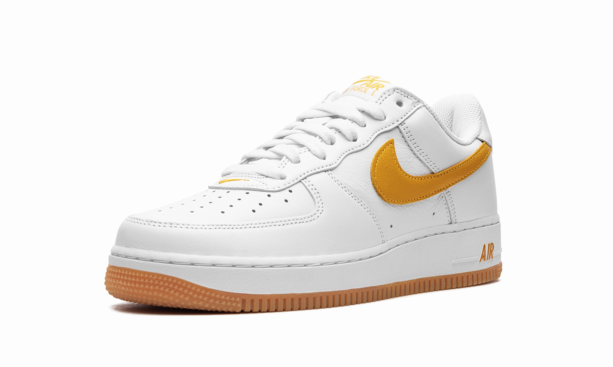 Cushioned Fit Air Force 1 Low "Waterproof - University Gold"