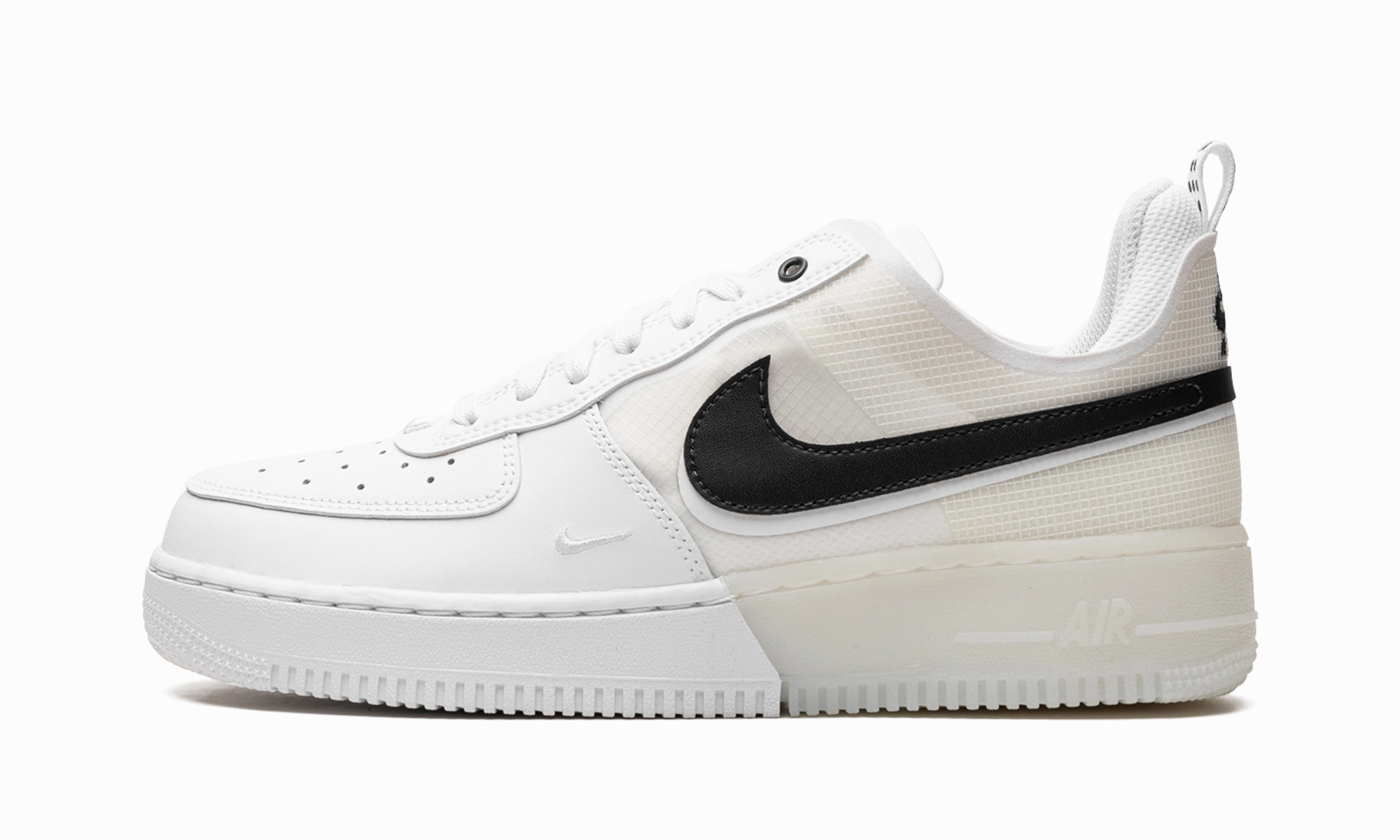 Workday Style Lightweight Step Air Force 1 Low React "White / Black"