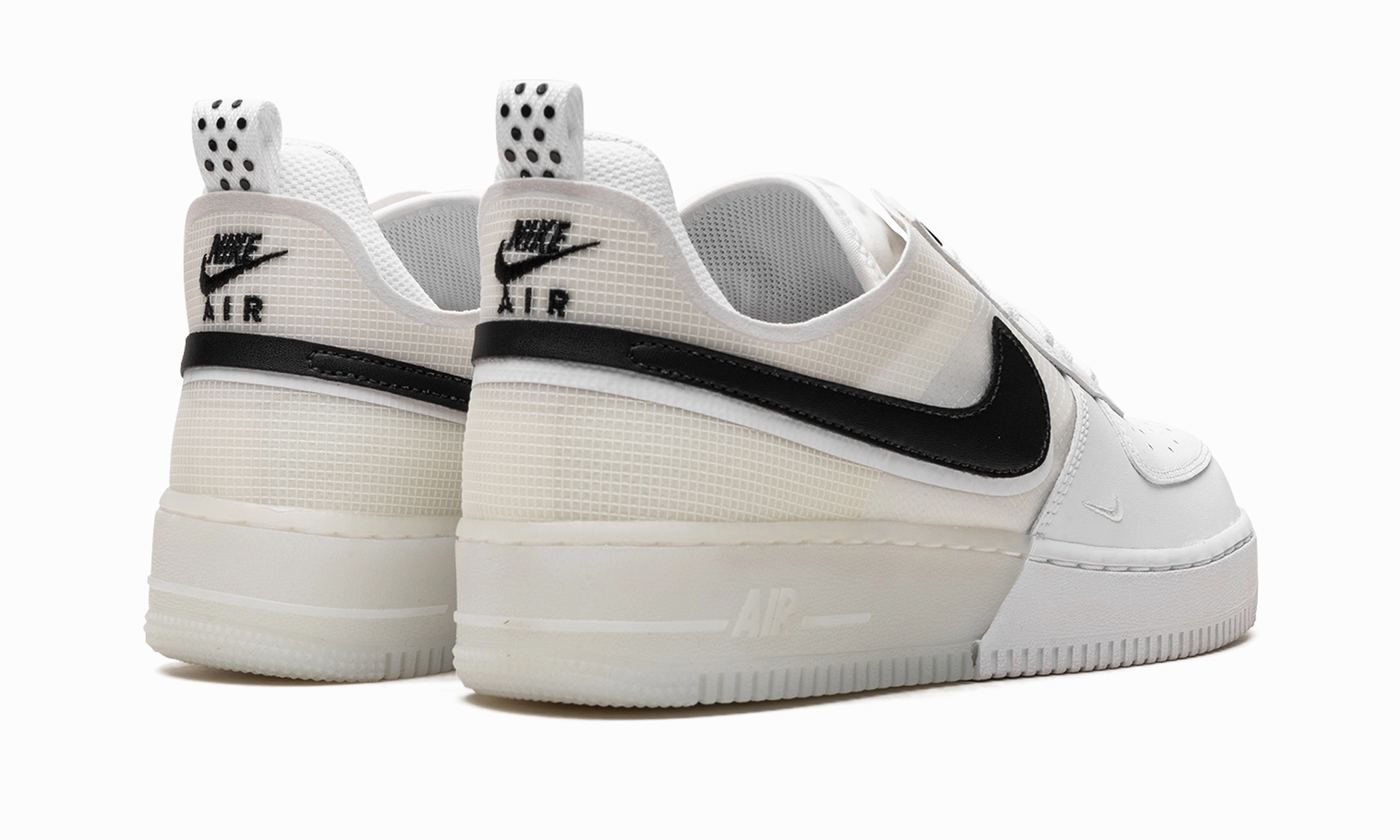 workout shoes Air Force 1 Low React "White / Black"