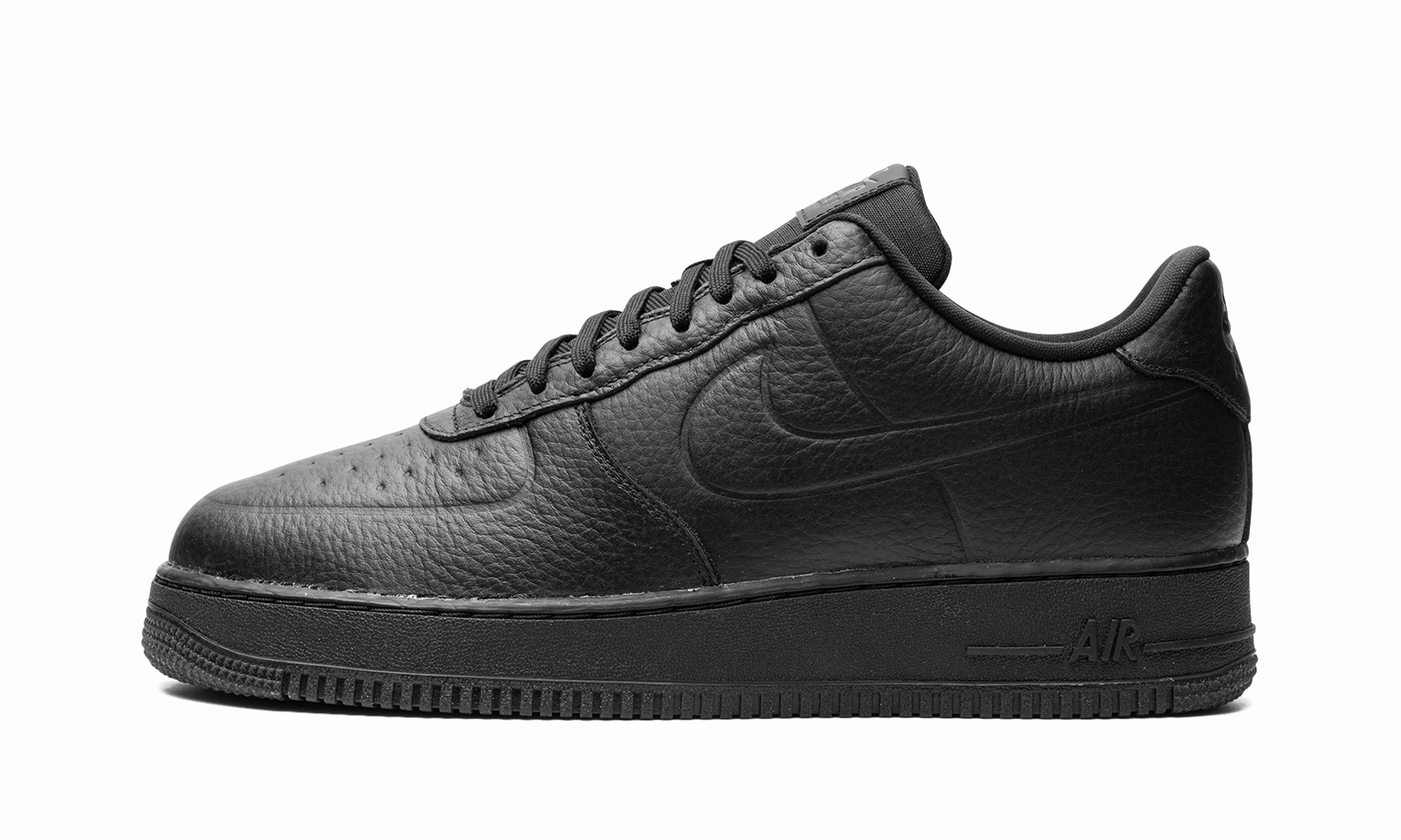 Platform Style All Day Long Air Force 1 Low Waterproof "Triple Black"