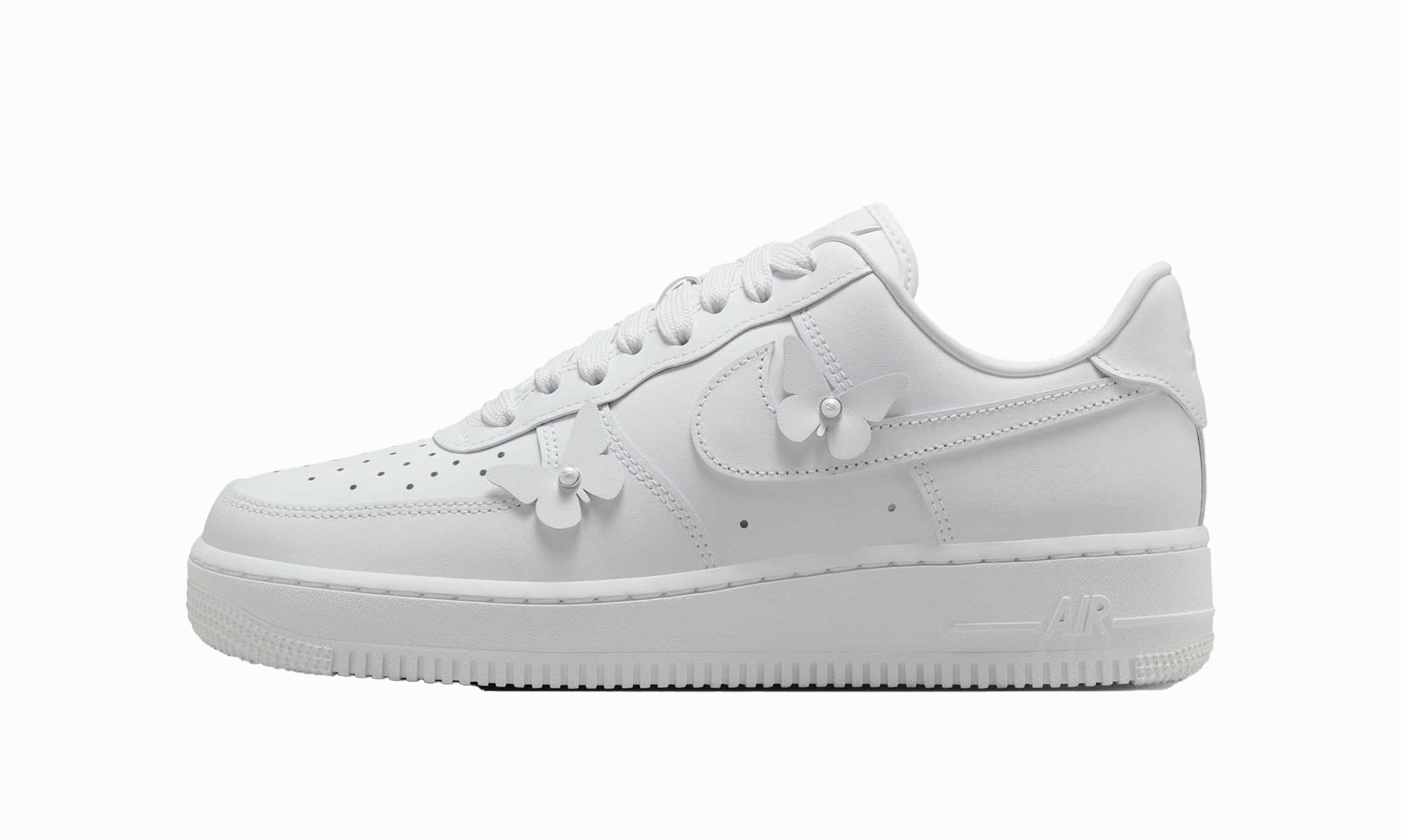 Air Force 1 Low WMNS "Butterfly White" Cushion Base Cliff Jog