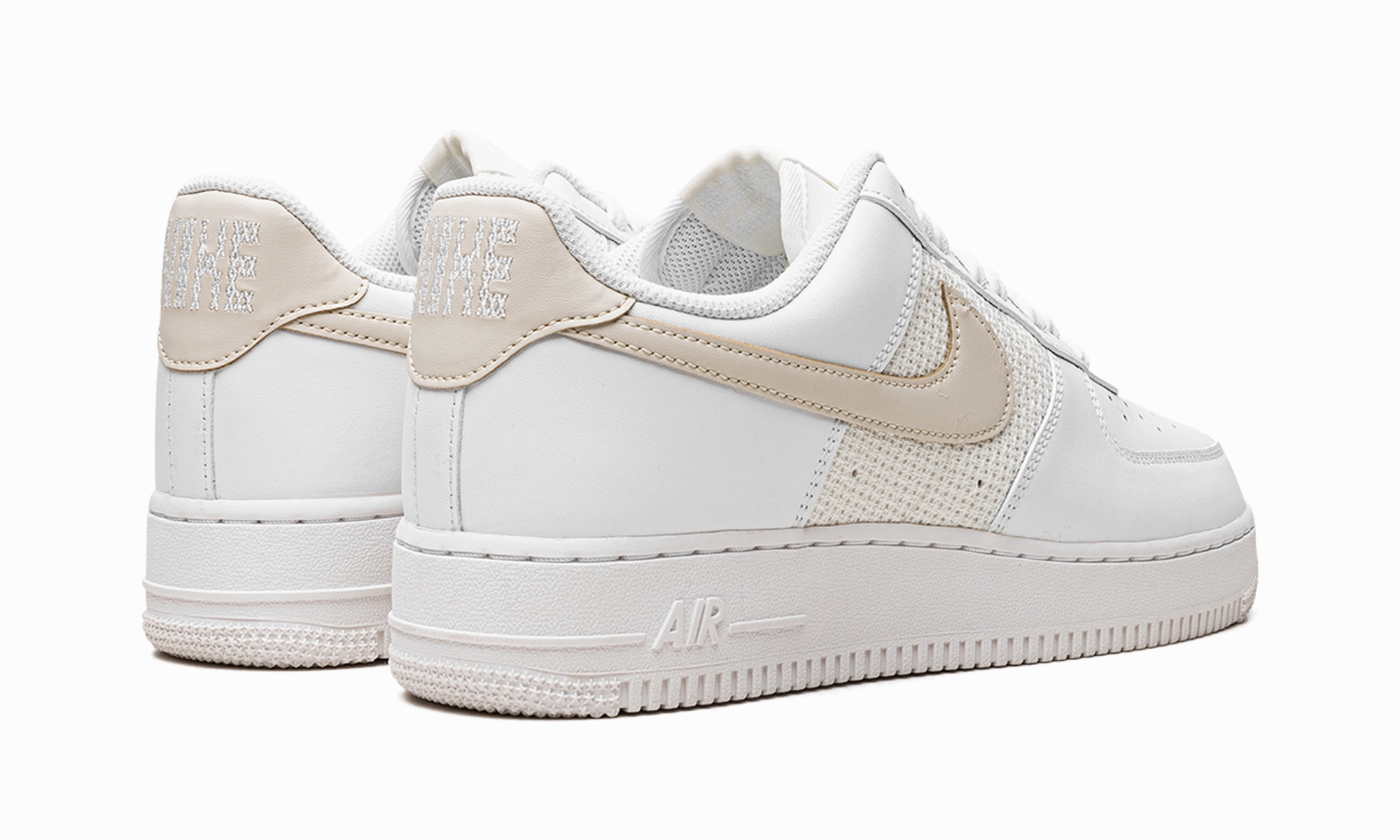 Energy Returning Sole Air Force 1 Low WMNS "Grey Cross-Stitch"