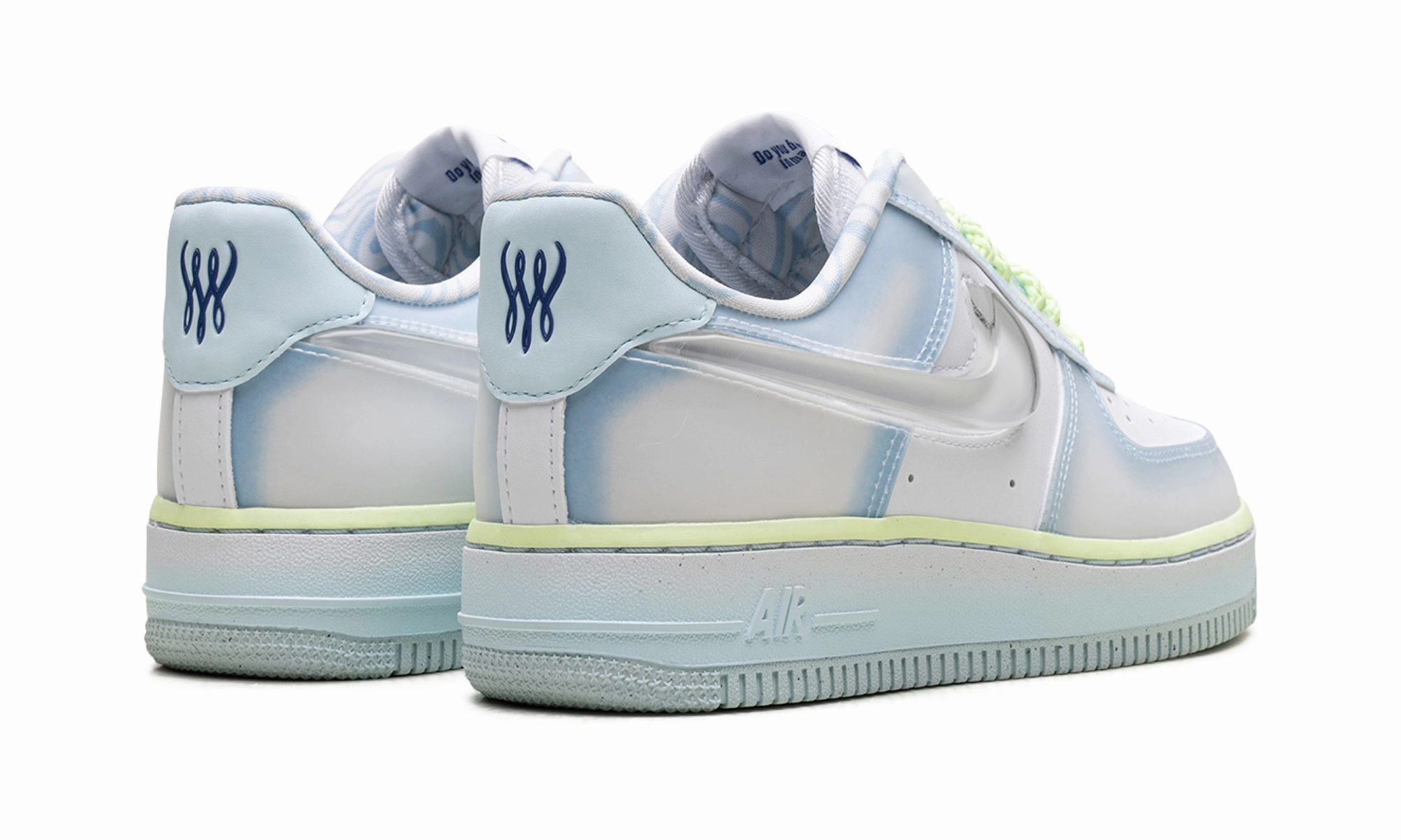 Foot Support Ventilated Mesh Air Force 1 Low WMNS "Serena Williams Design Crew Psychic Blue"