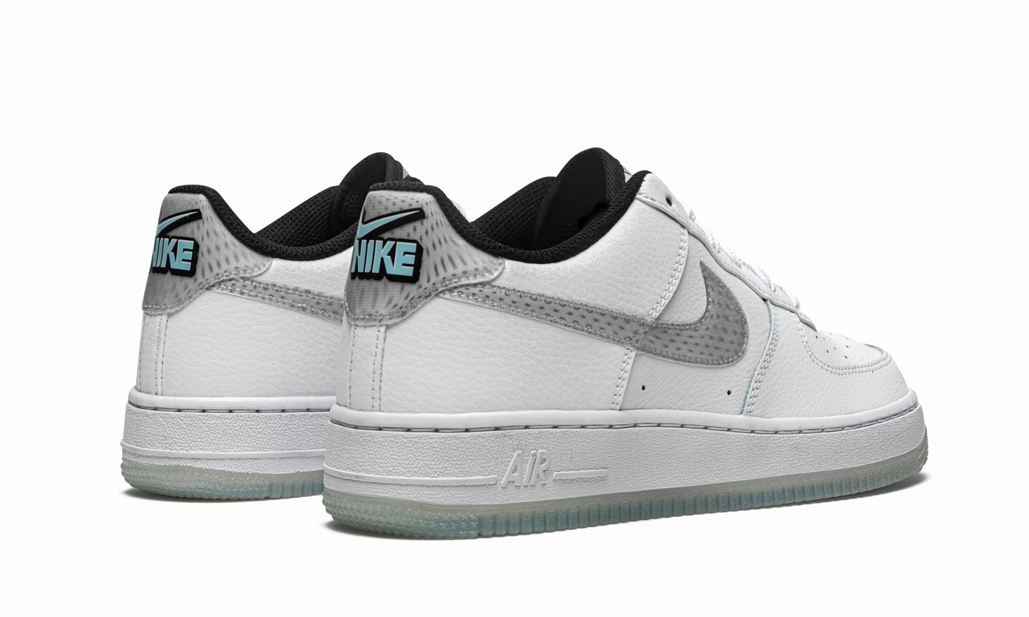 Slim Look Air Force 1 LV8 KSA GS "White / Glacier Blue"