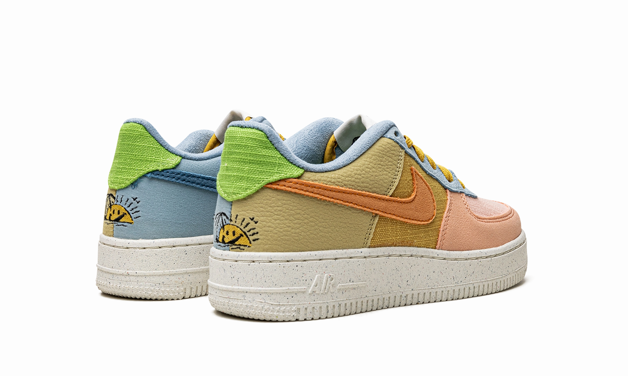 No Laces Air Force 1 LV8 NN GS "Pastel"