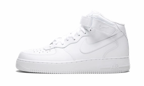Canvas Soft Air Force 1 Mid 07 "White on White"