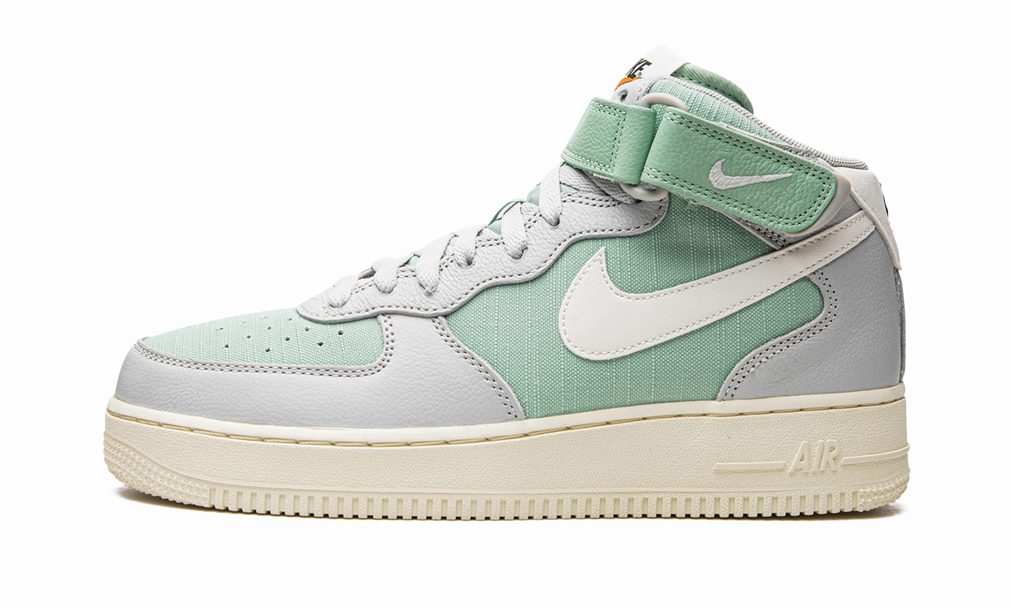 Air Force 1 Mid '07 LX "Grey Fog Enamel Green" Daily Walk Slip   Resistant Sole