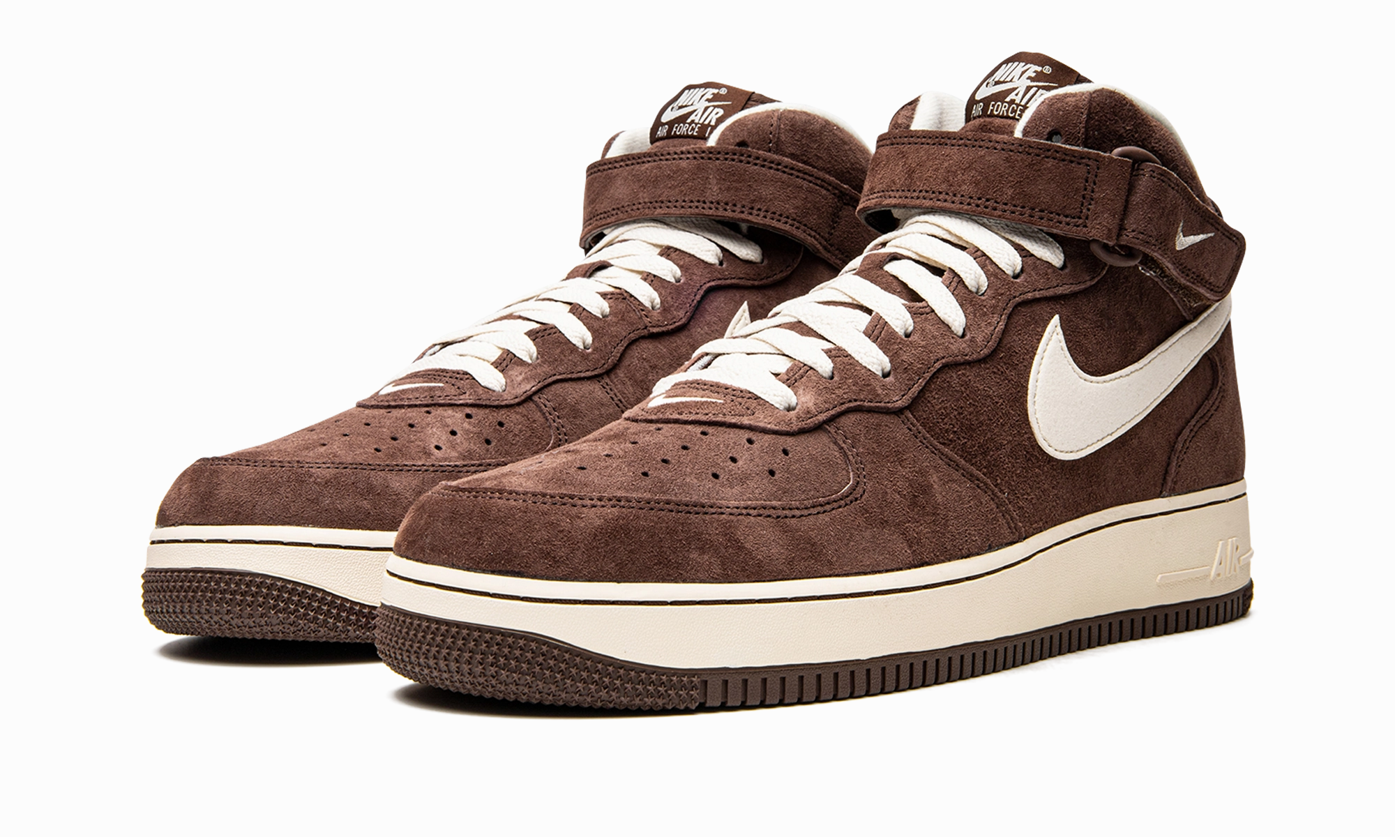 Sleek Aesthetic Comfort sole AIR FORCE 1 MID '07 QS "Chocolate"